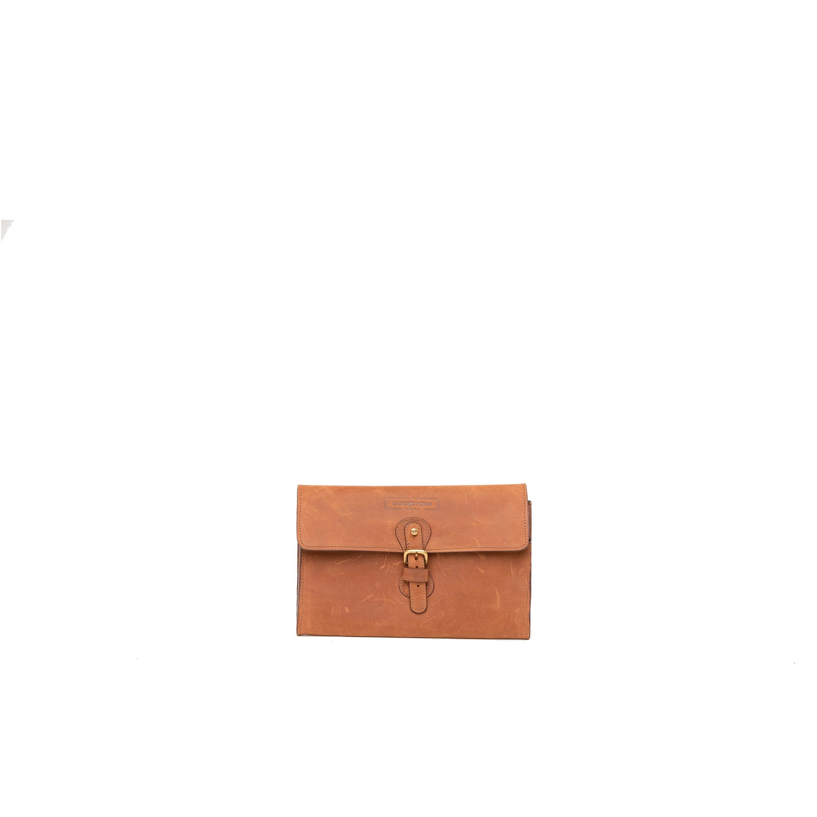 Pull-up Leather Document Organizer - Sandstorm Kenya (KE)