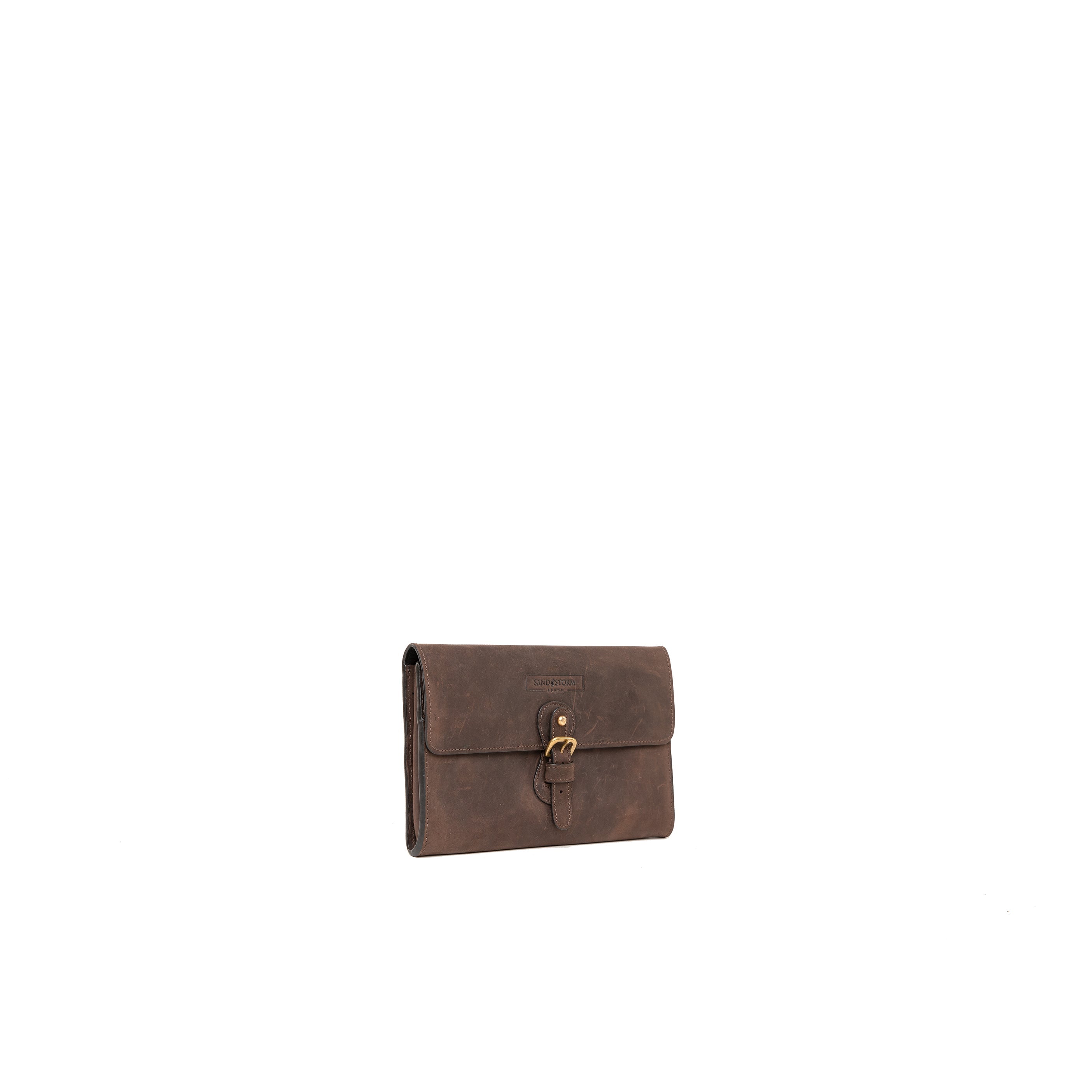 Pull-up Leather Document Organizer - Sandstorm Kenya (KE)