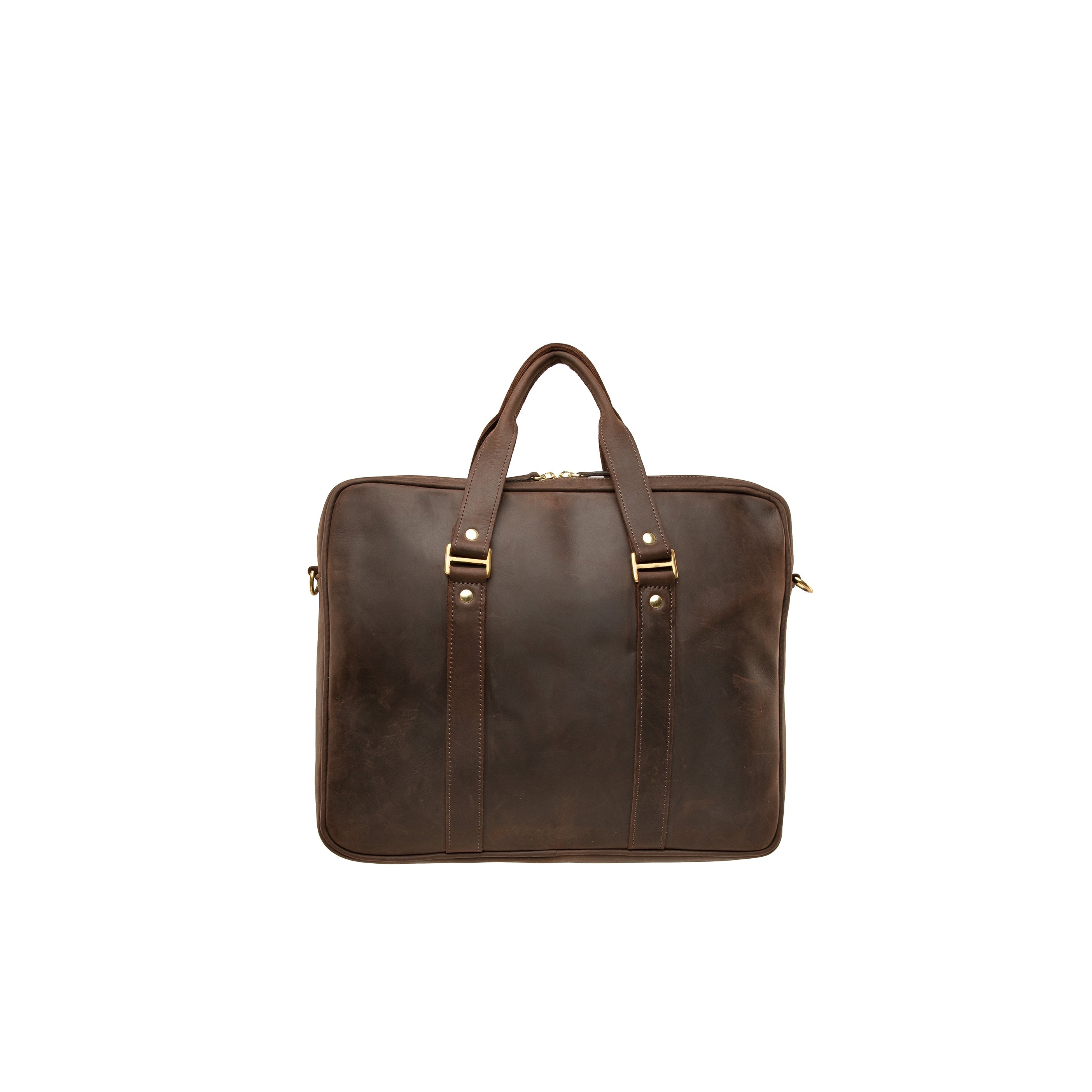 Pull-up Leather Pili Folio Bag - Sandstorm Kenya (KE)