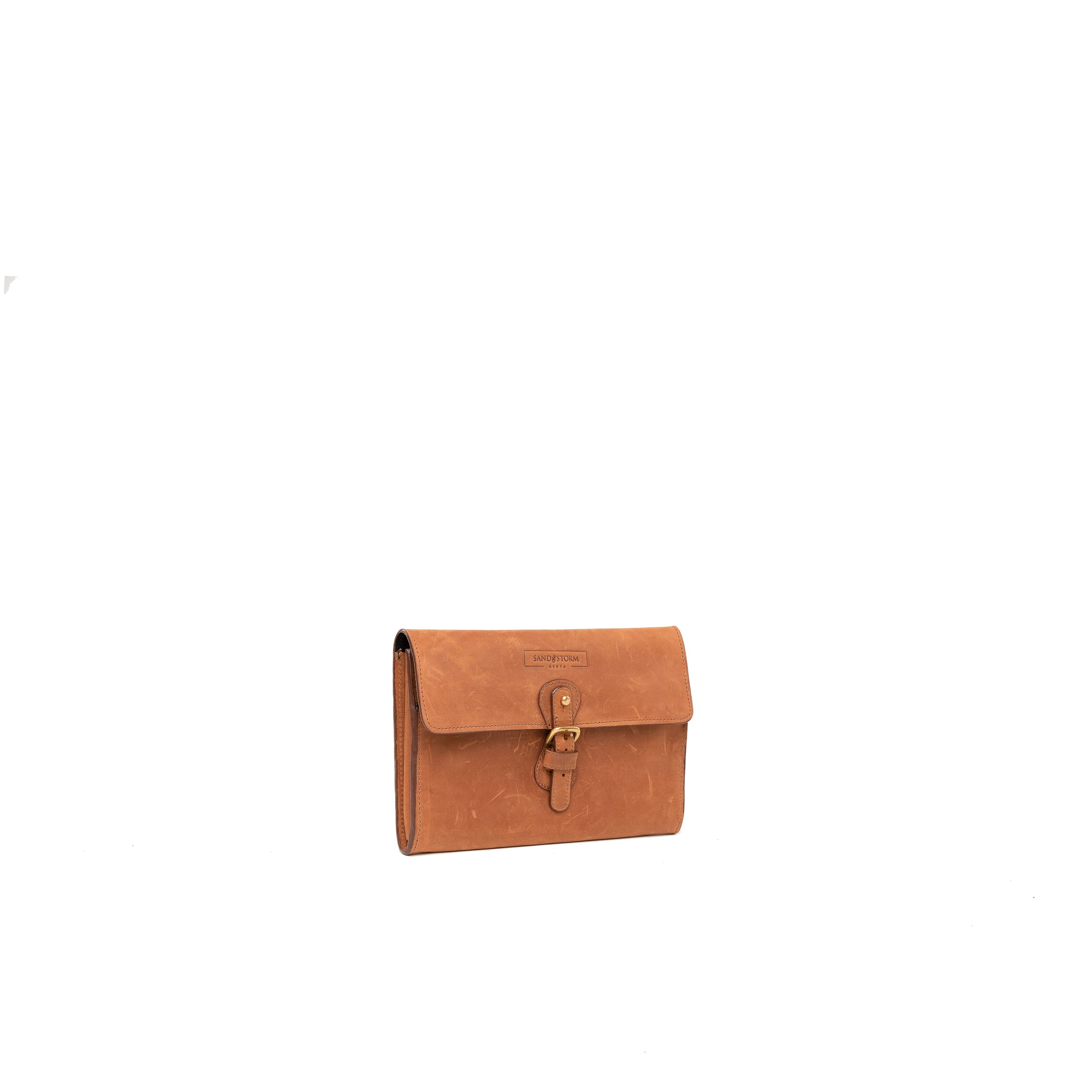 Pull-up Leather Document Organizer - Sandstorm Kenya (KE)