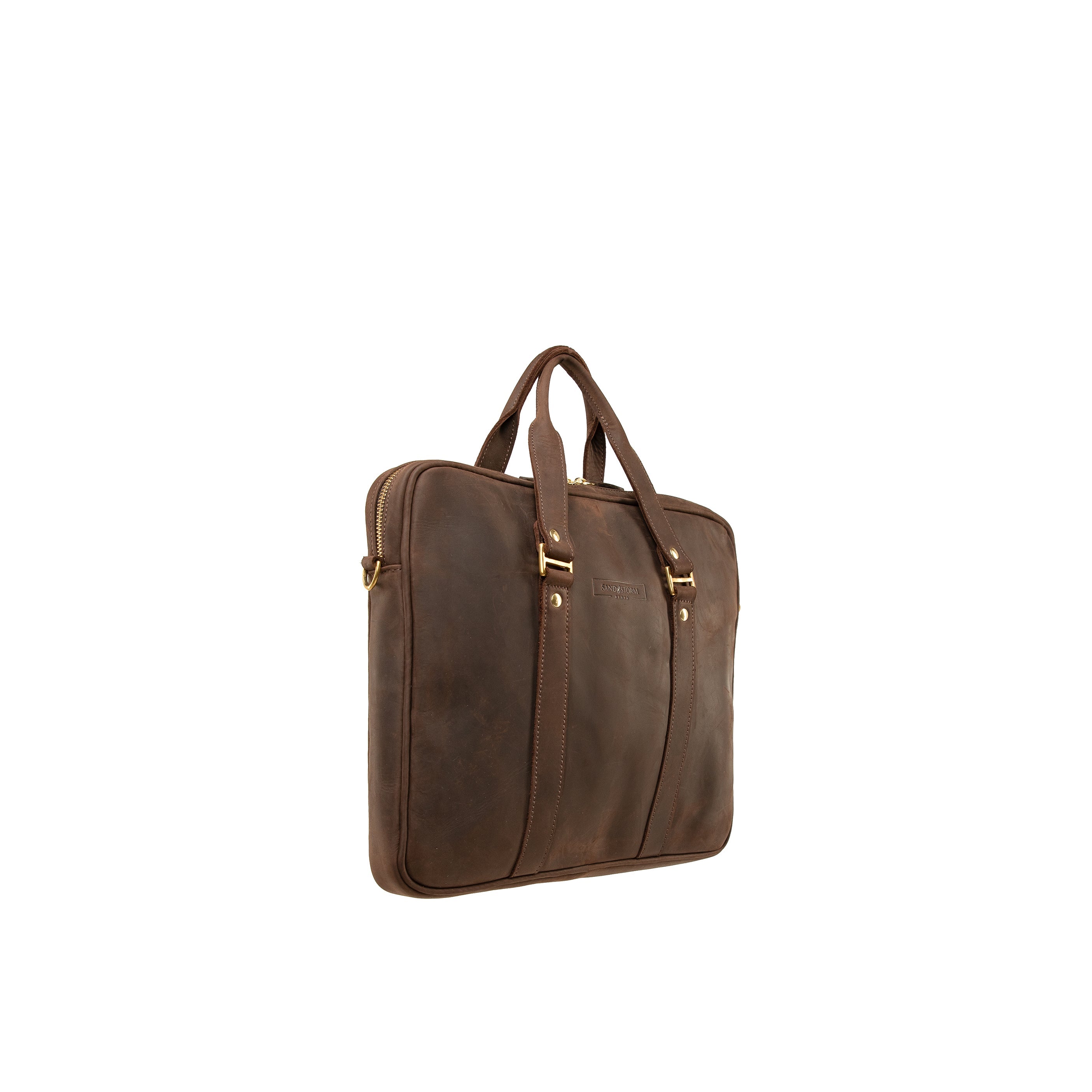 Pull-up Leather Pili Folio Bag - Sandstorm Kenya (KE)
