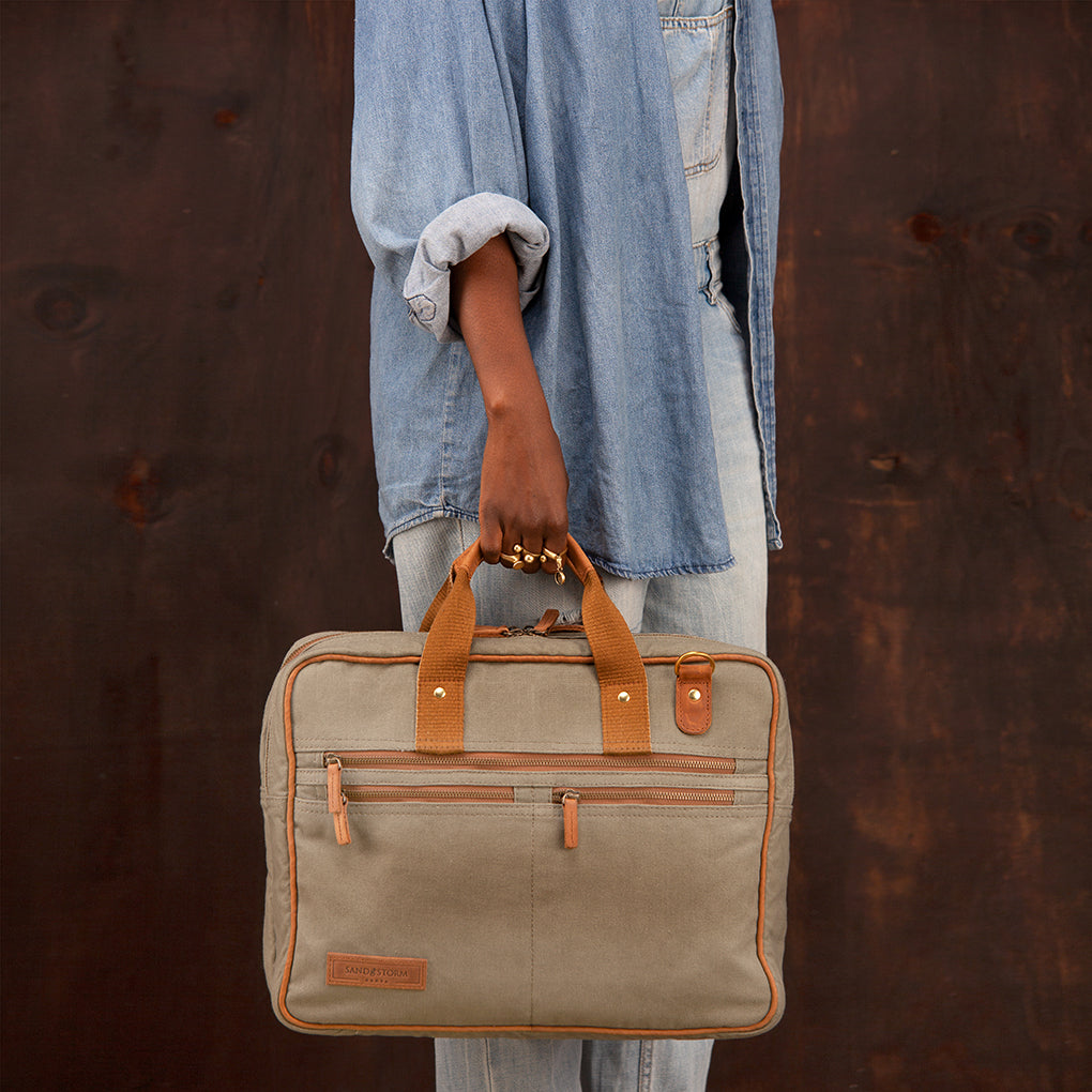 Canvas Andrew Work Bag - Sandstorm Kenya (KE)