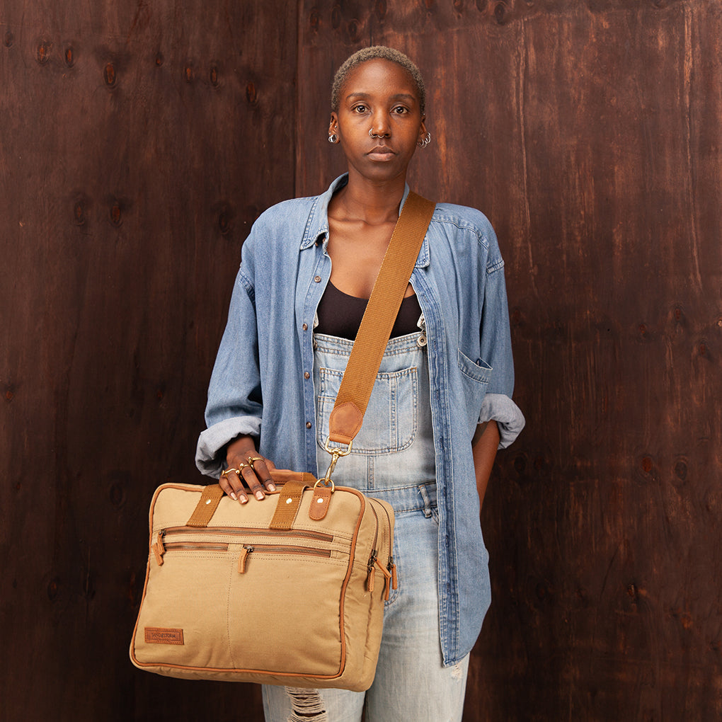 Canvas Andrew Work Bag - Sandstorm Kenya (KE)