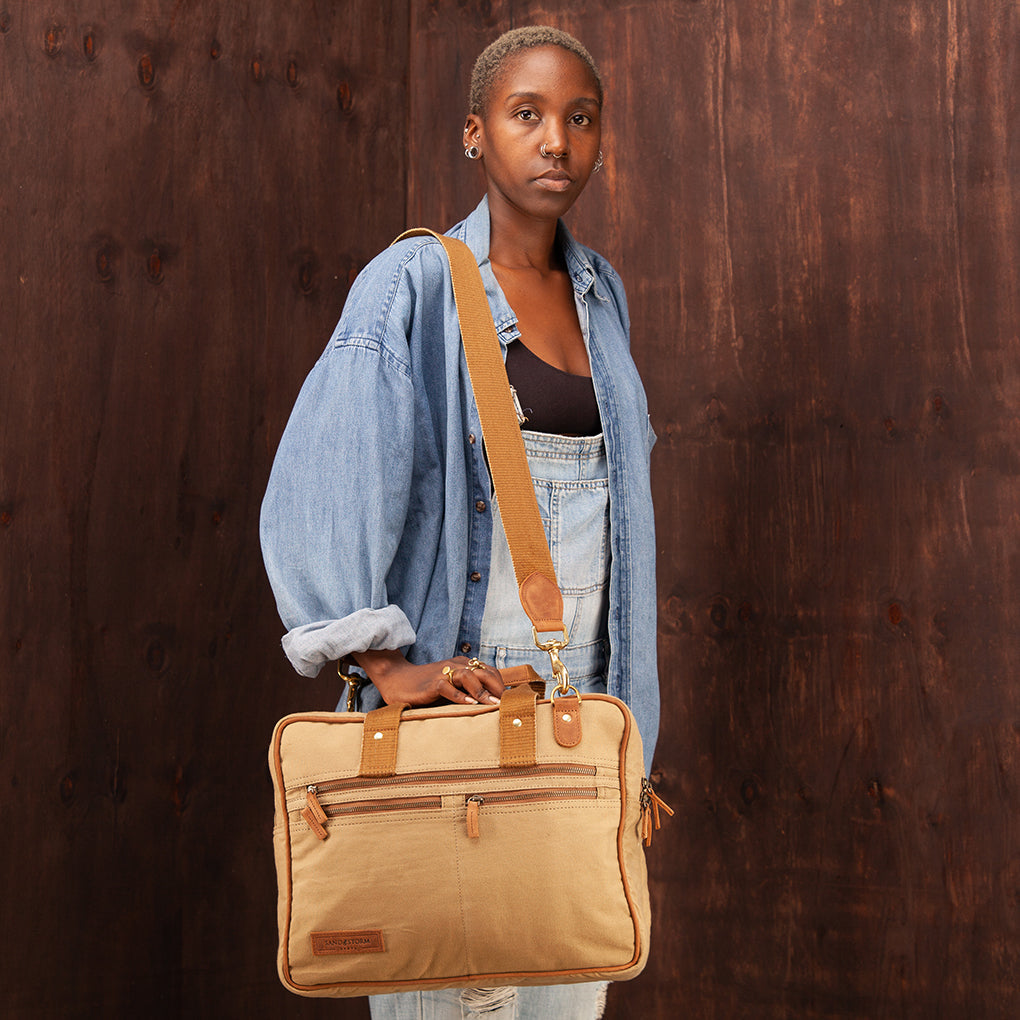 Canvas Andrew Work Bag - Sandstorm Kenya (KE)