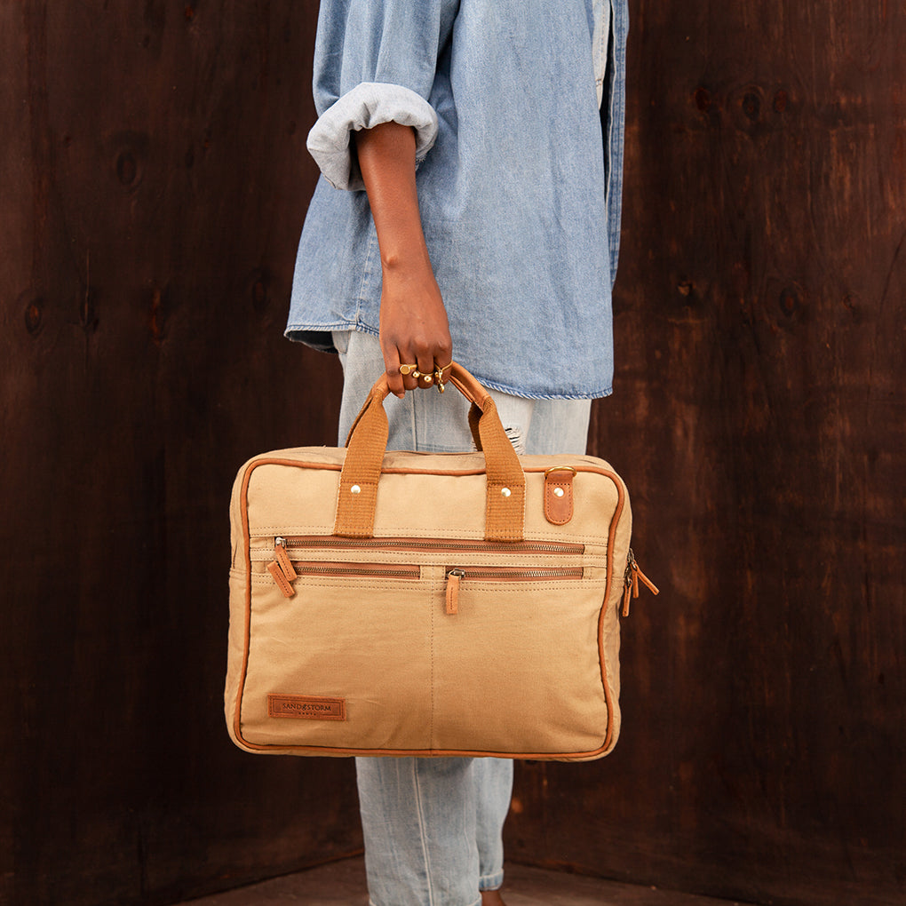 Canvas Andrew Work Bag - Sandstorm Kenya (KE)