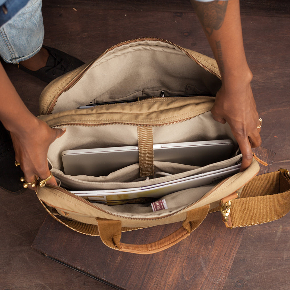 Canvas Andrew Work Bag - Sandstorm Kenya (KE)