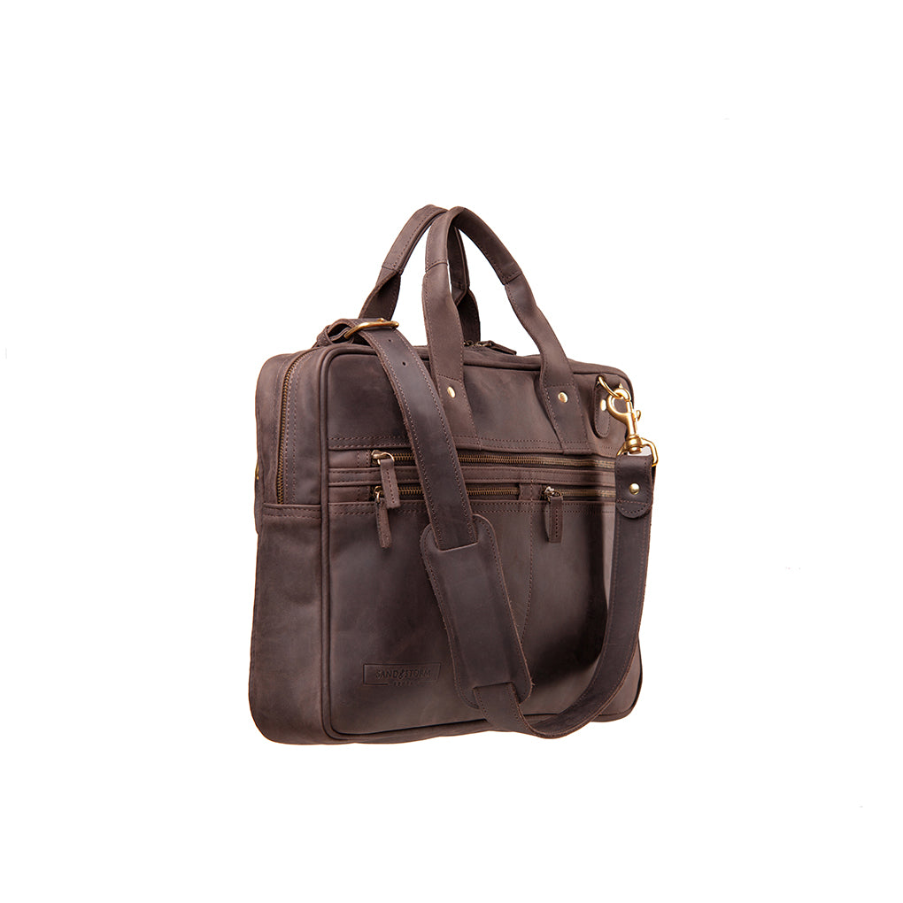 Pull-up Leather Sylvester Work Bag - Sandstorm Kenya (KE)
