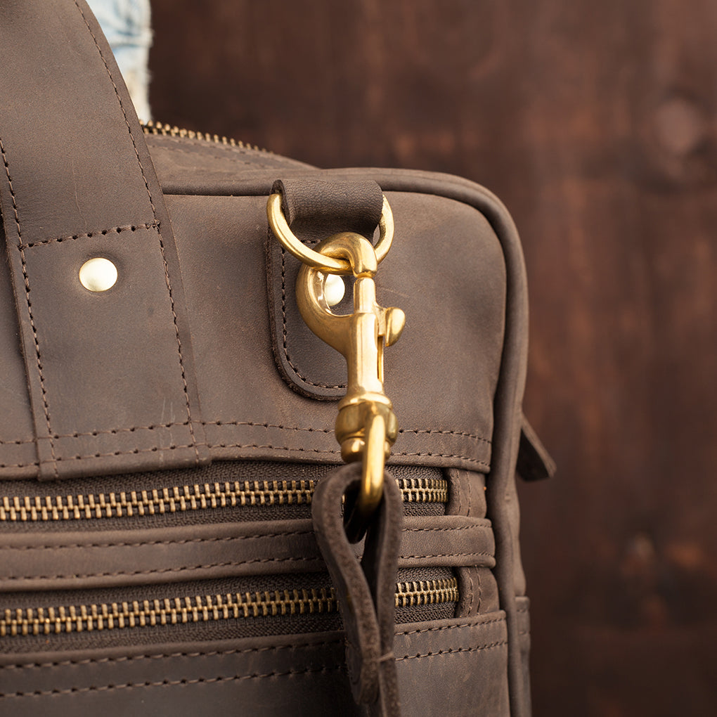 Pull-up Leather Sylvester Work Bag - Sandstorm Kenya (KE)