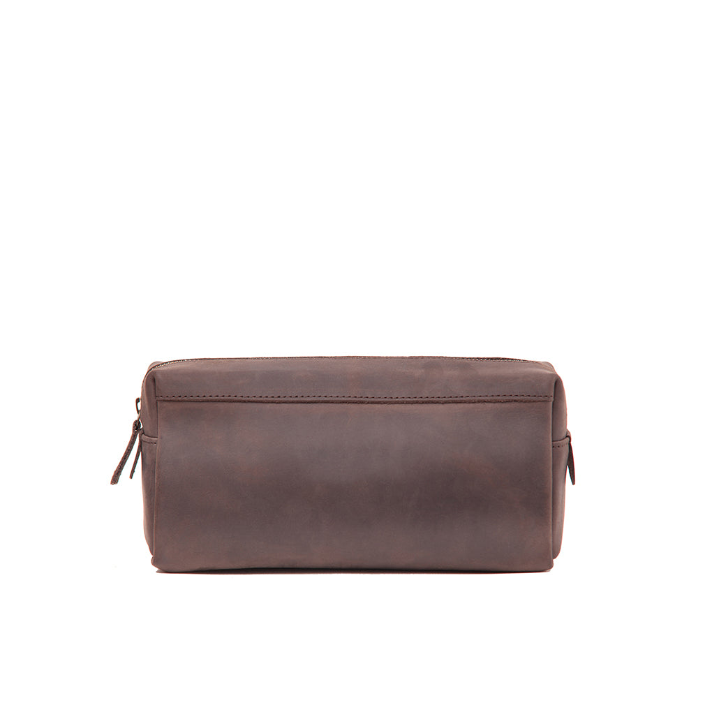 Pull-up Leather Weekend Washbag - Sandstorm Kenya (KE)