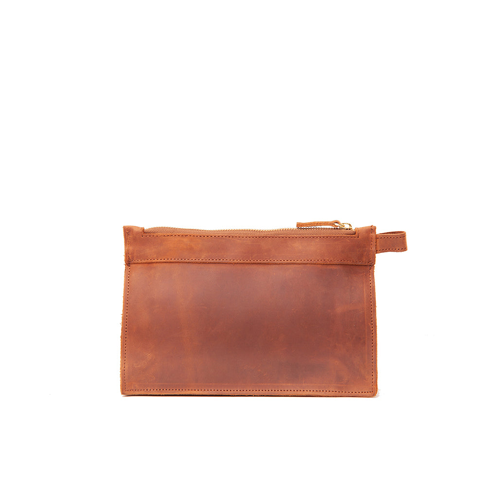 Pull-up Leather Agnes Pouch - Sandstorm Kenya (KE)