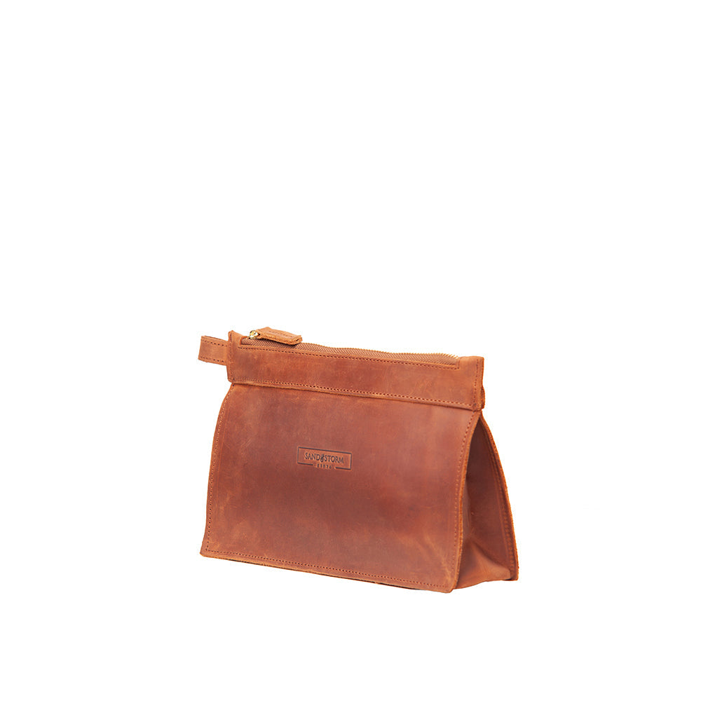 Pull-up Leather Agnes Pouch - Sandstorm Kenya (KE)