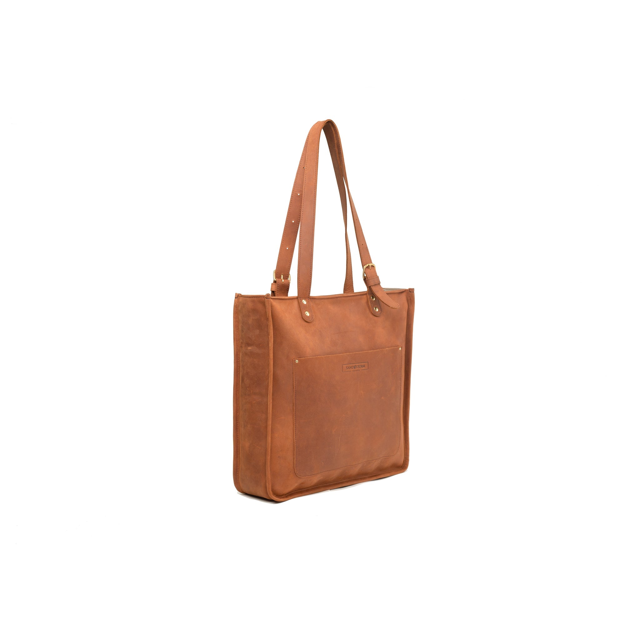 Pull-up Leather Pauline Tote - Sandstorm Kenya (KE)