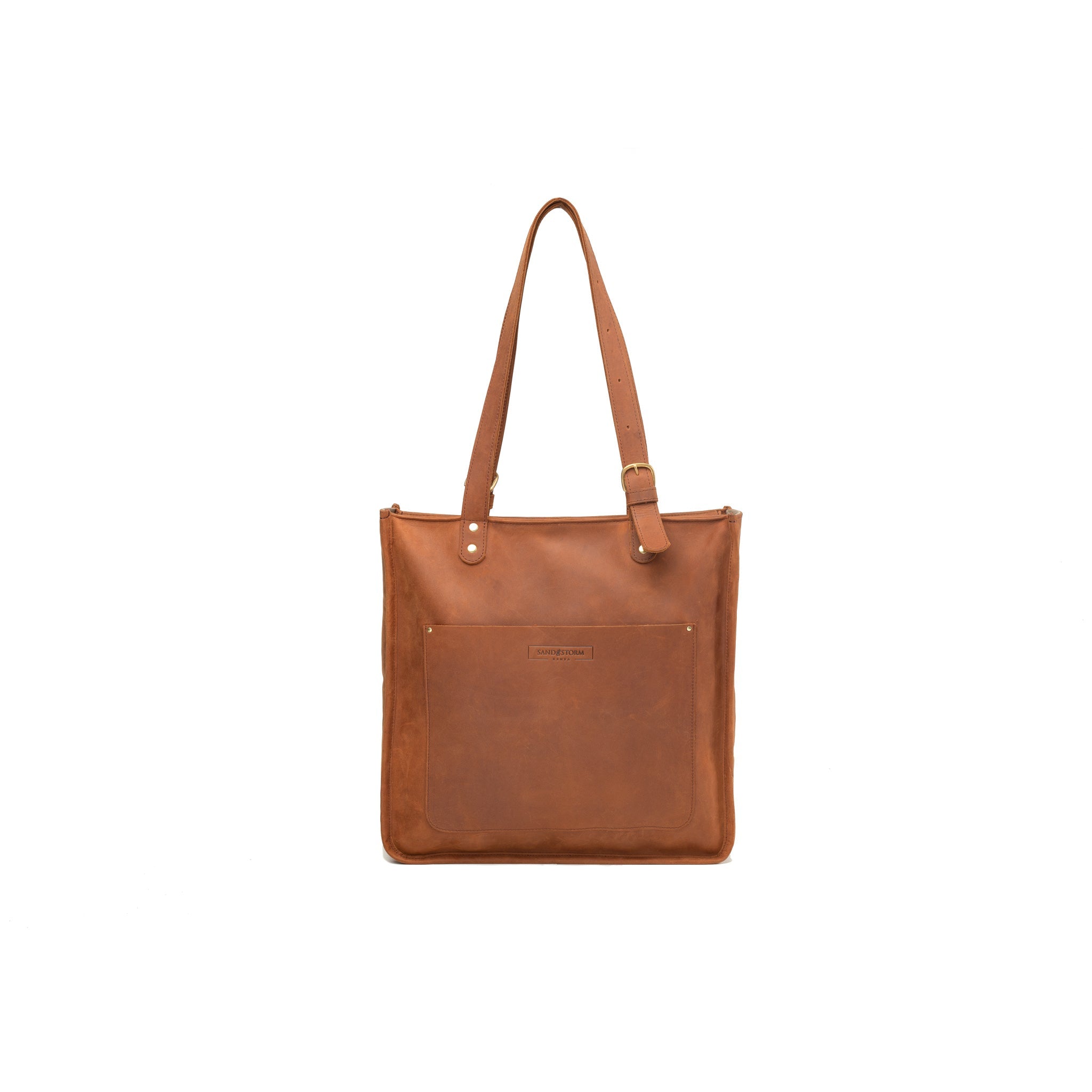 Pull-up Leather Pauline Tote - Sandstorm Kenya (KE)