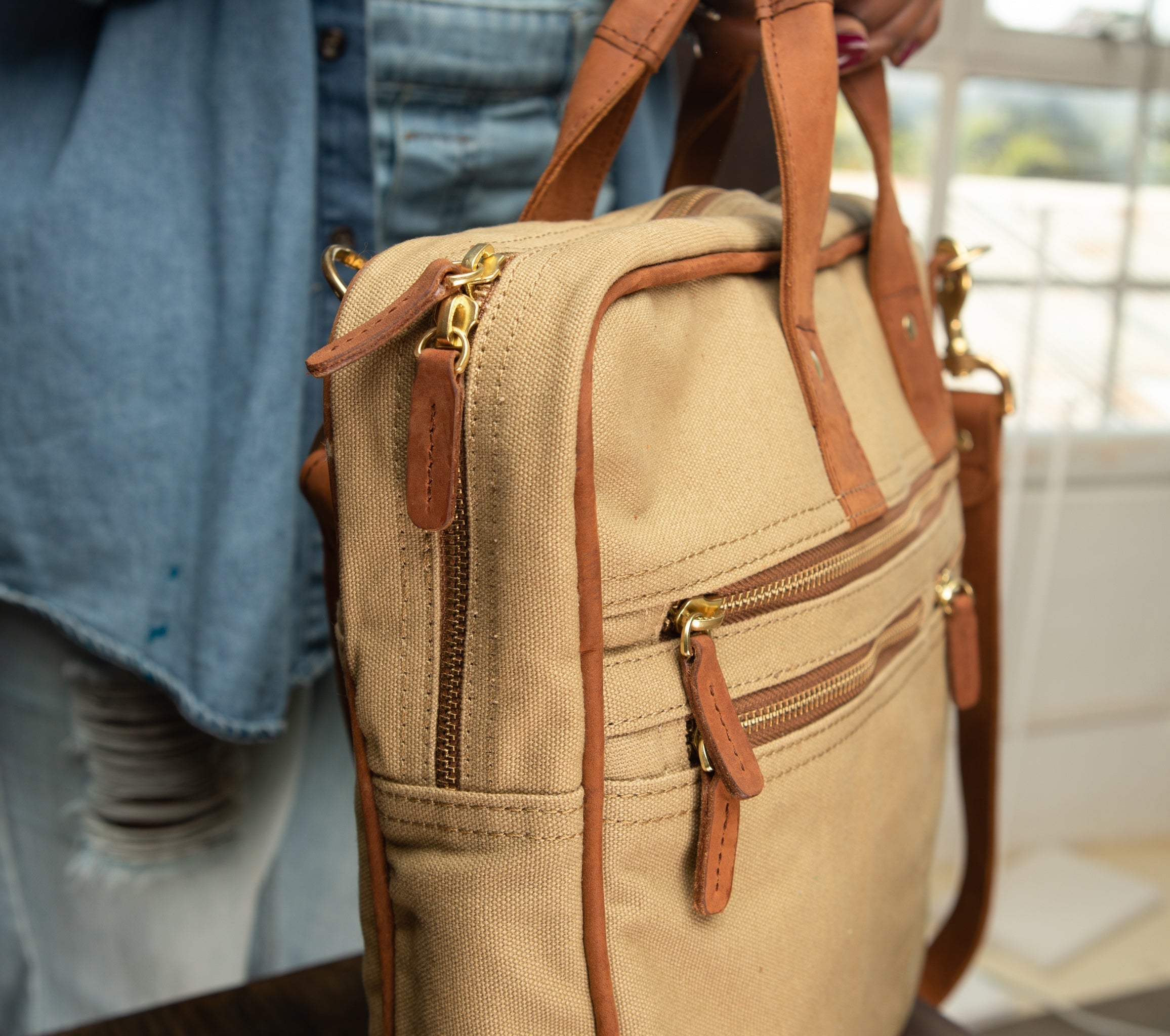 Canvas Sylvester Work Bag - Sandstorm Kenya (KE)