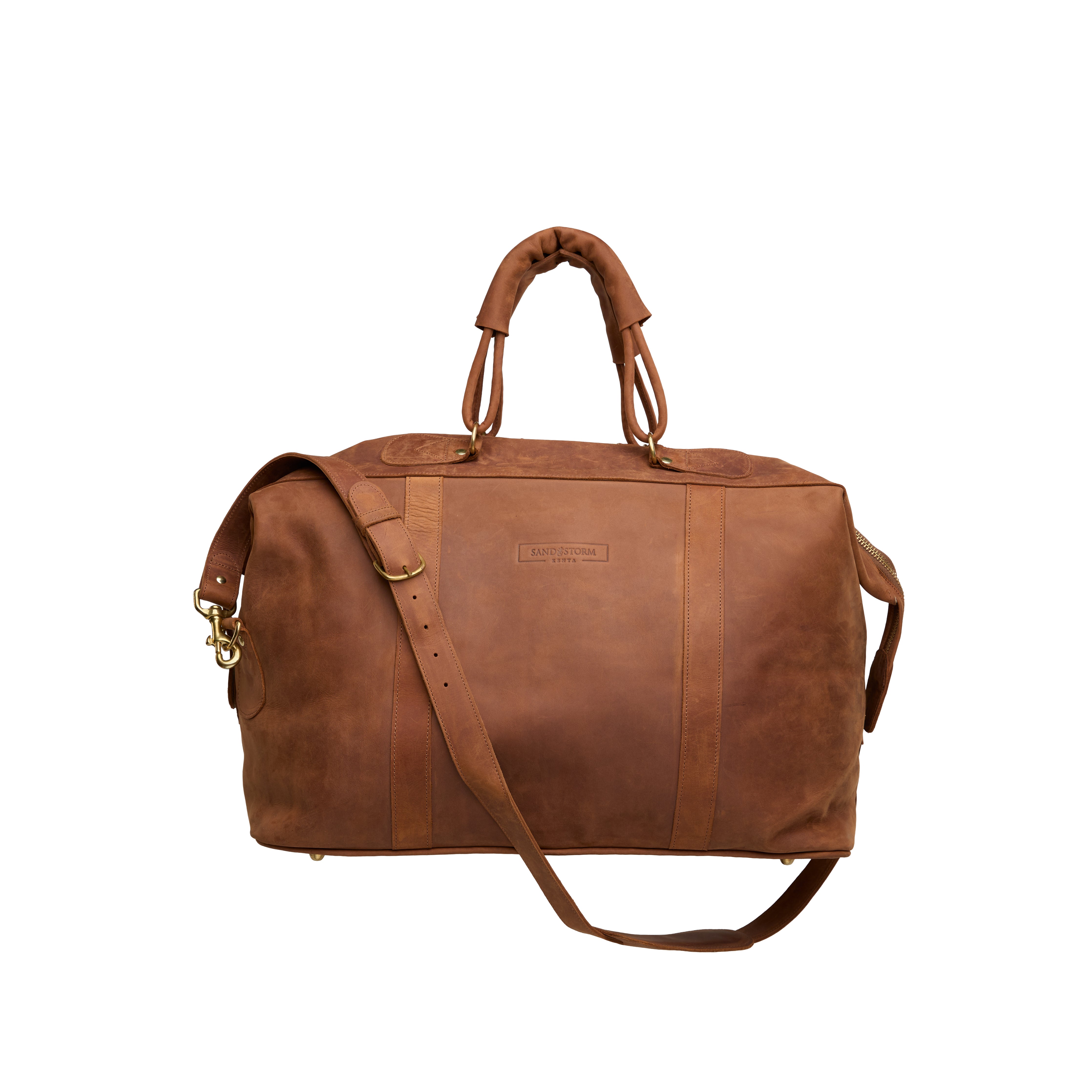 Pull-up Leather Odyssey Weekend Bag - Large