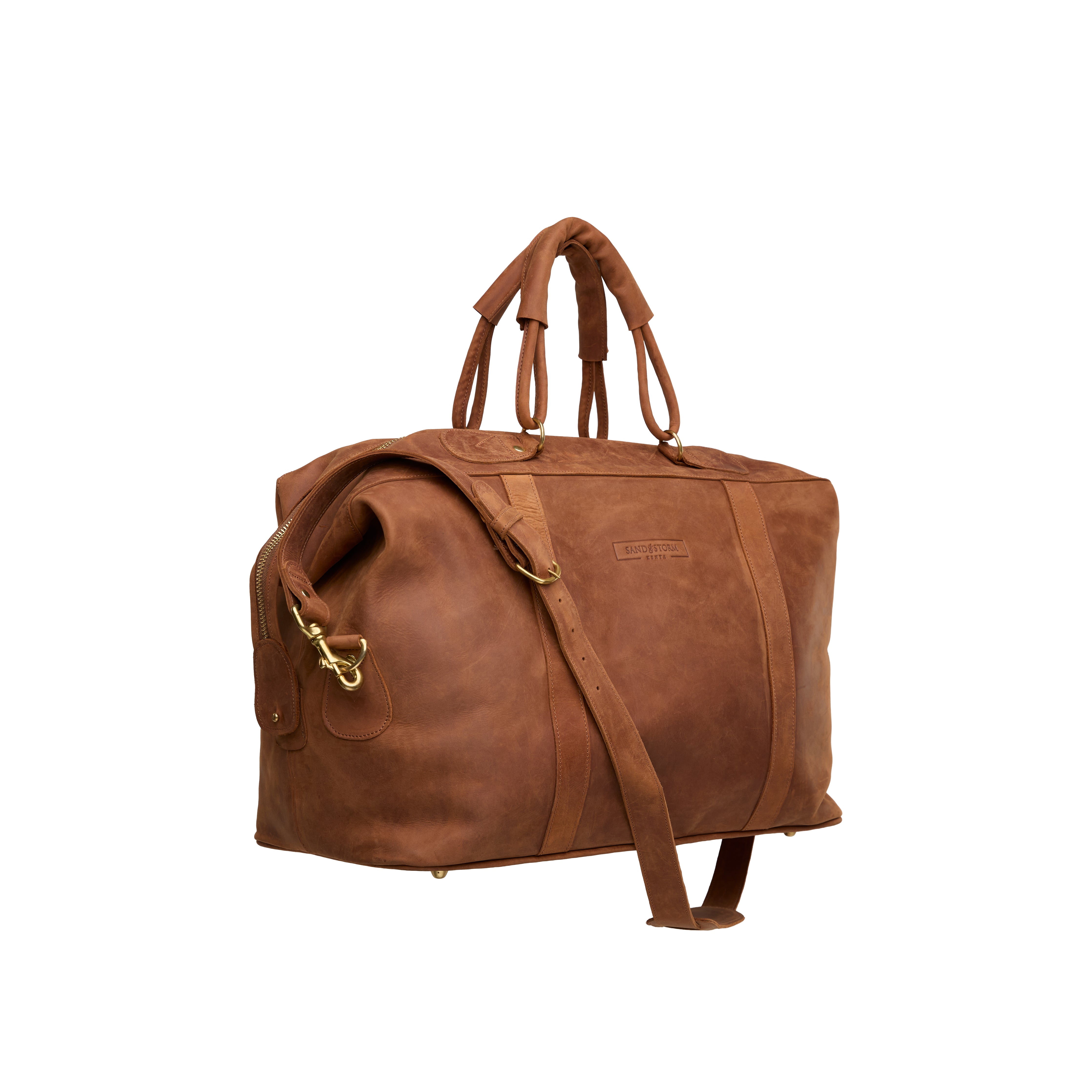 Pull-up Leather Odyssey Weekend Bag - Large