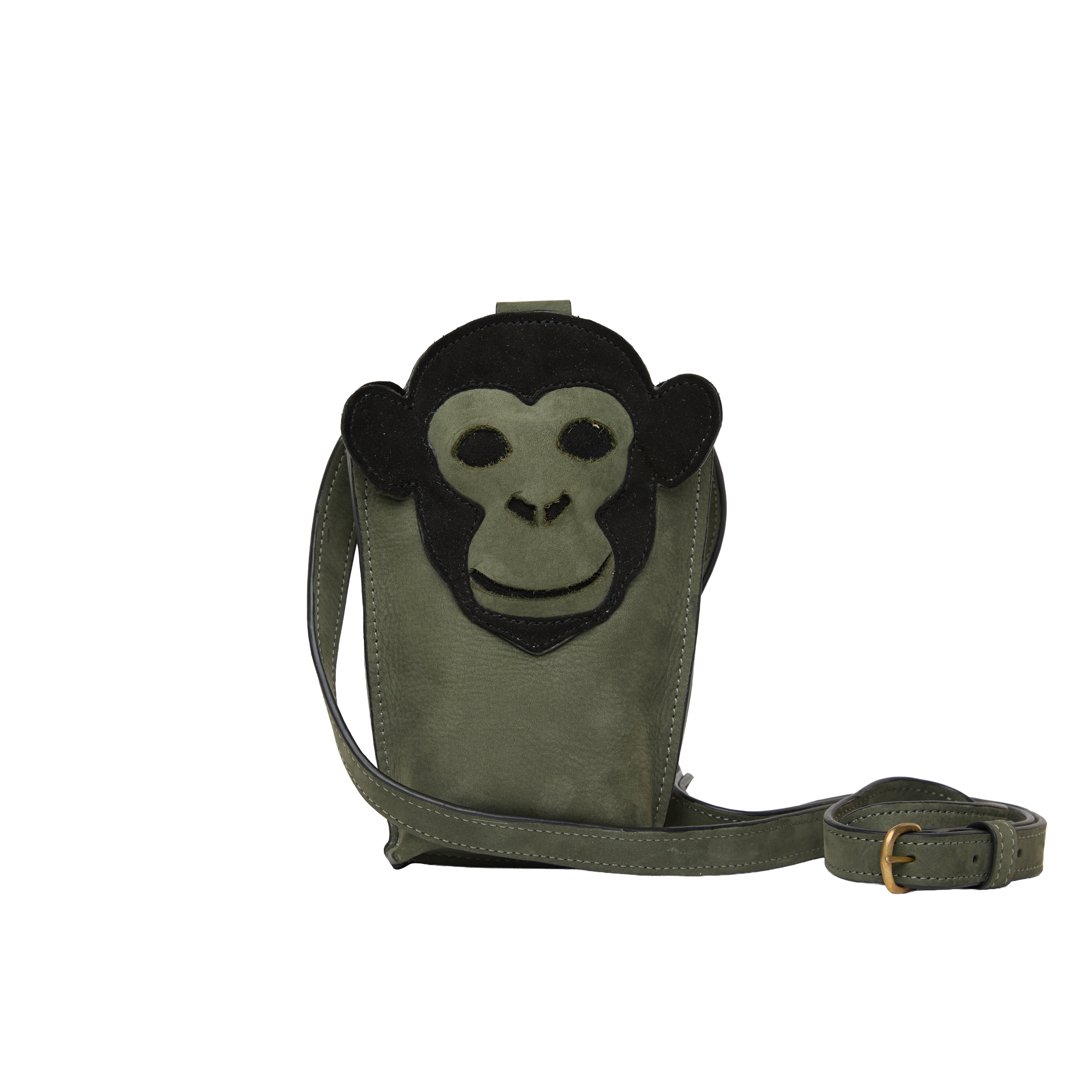 Suede Phone Purse Chimpanzee