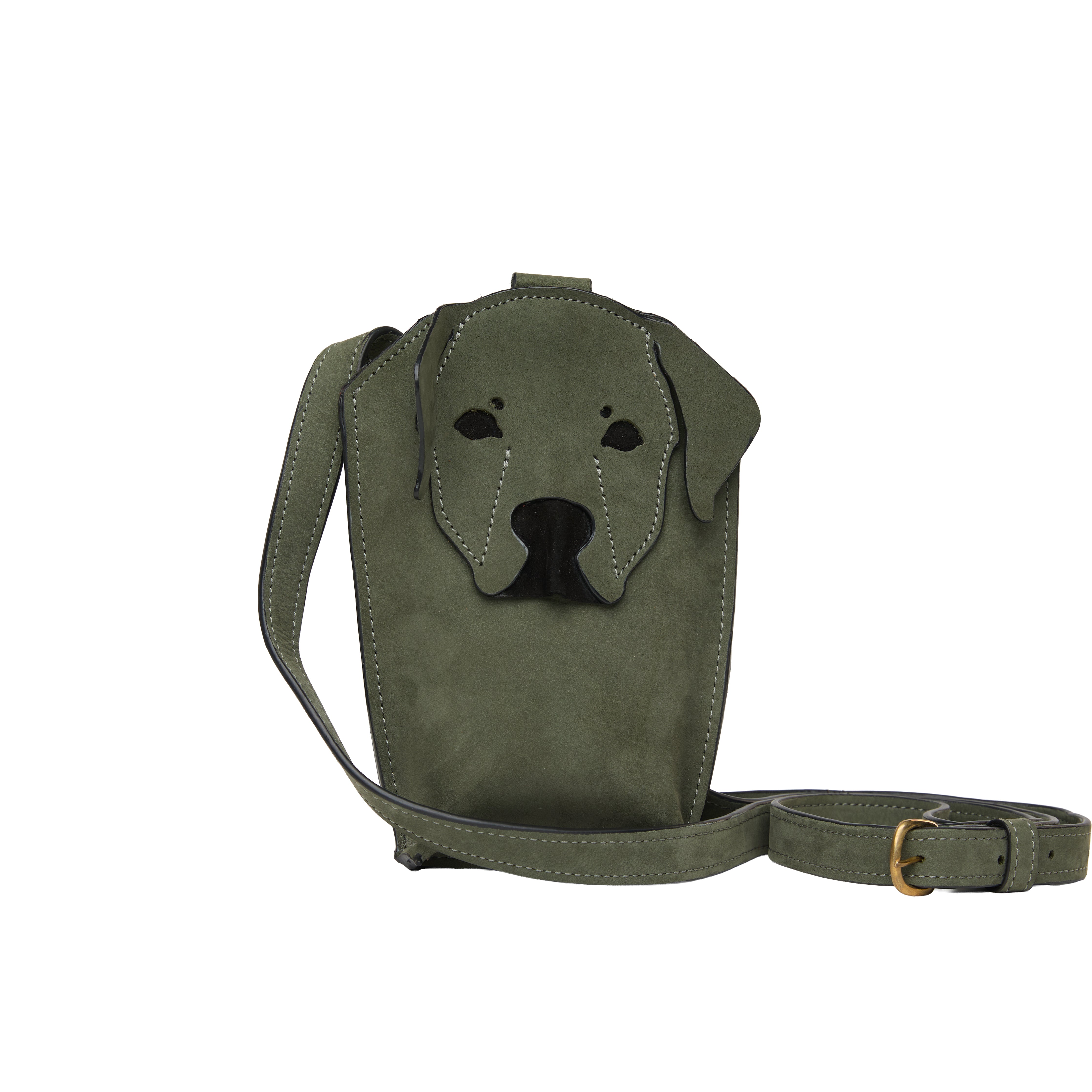 Suede Phone Purse Dog
