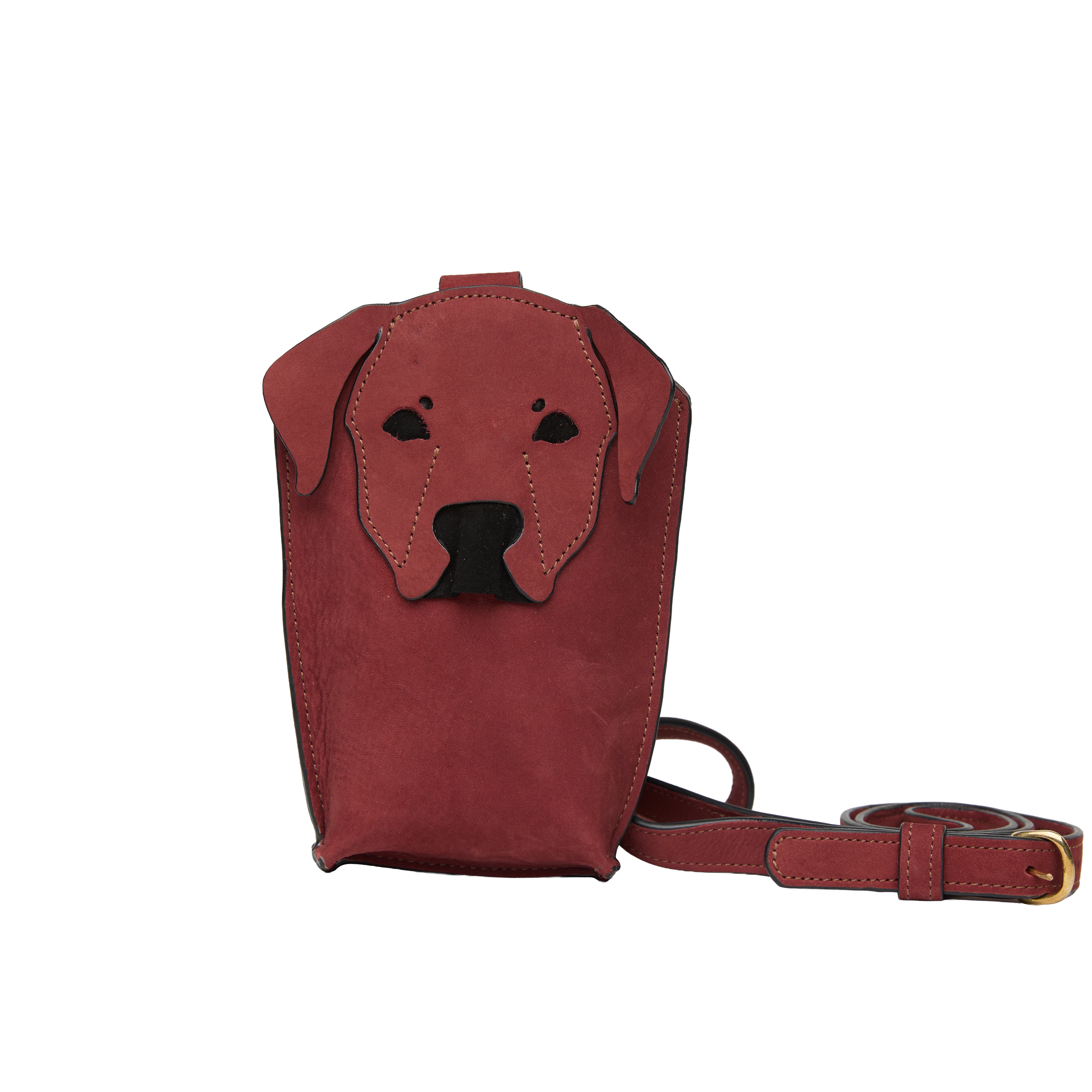 Suede Phone Purse Dog