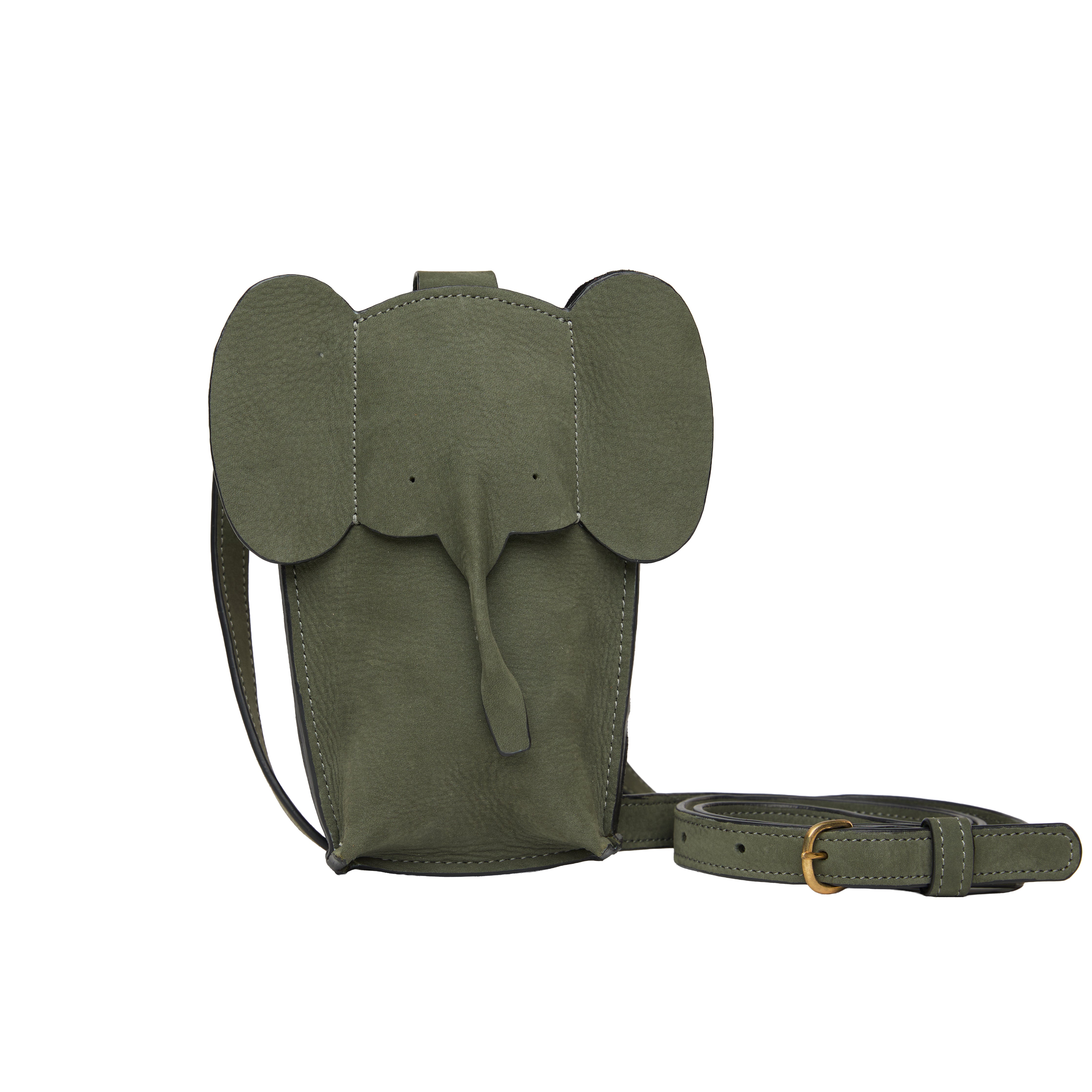 Suede Phone Purse Elephant