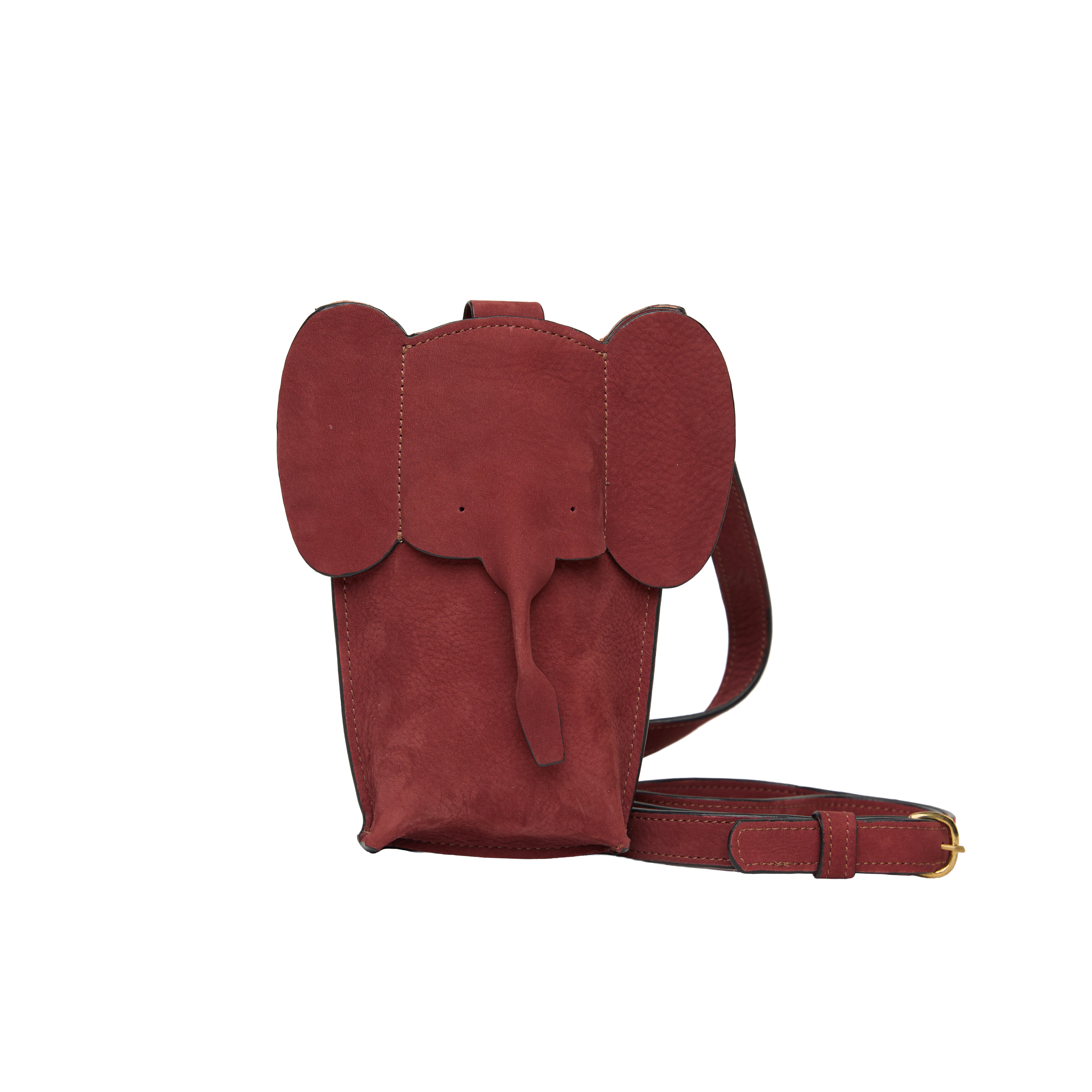 Suede Phone Purse Elephant