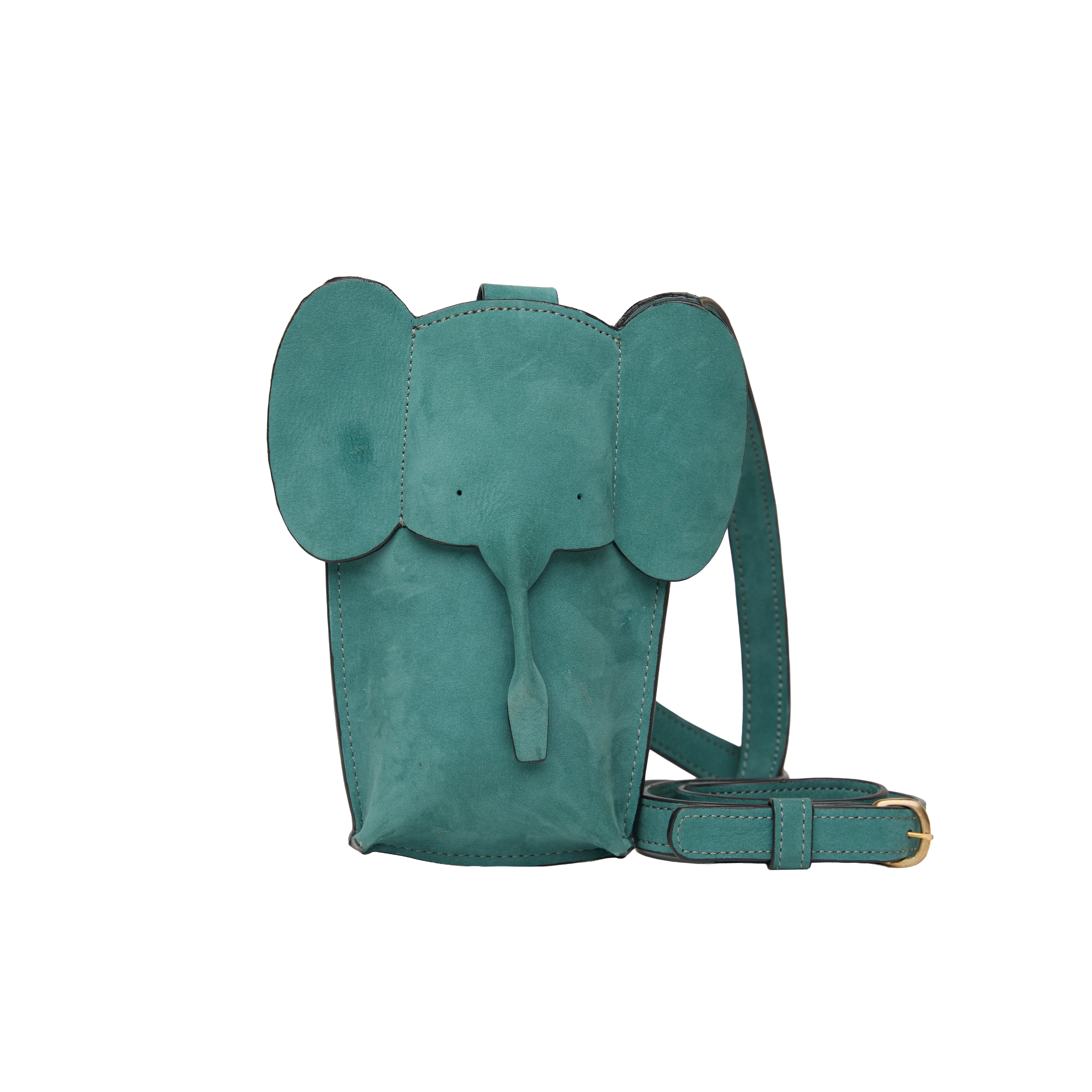 Suede Phone Purse Elephant