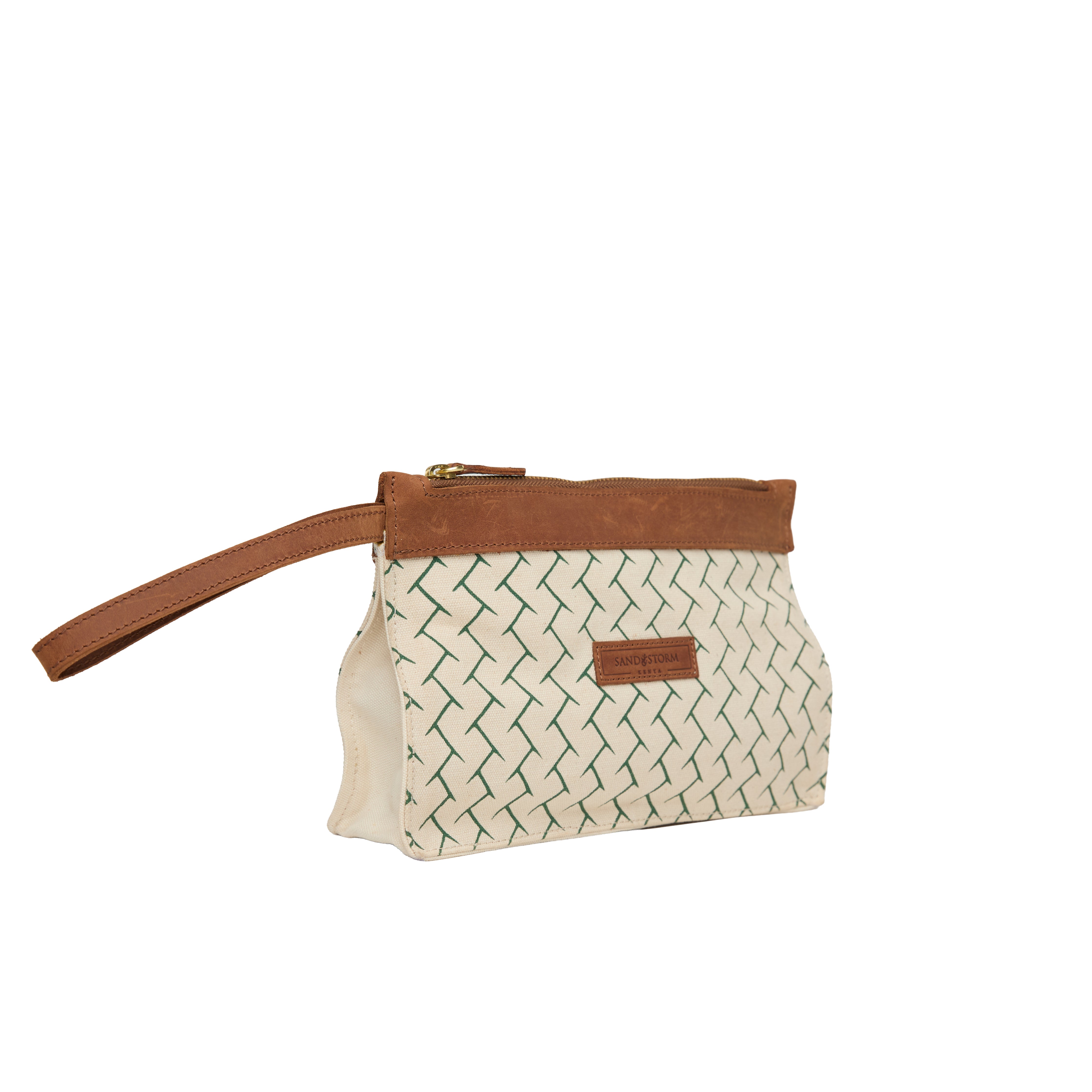 Canvas Agnes Woven Print Pouch