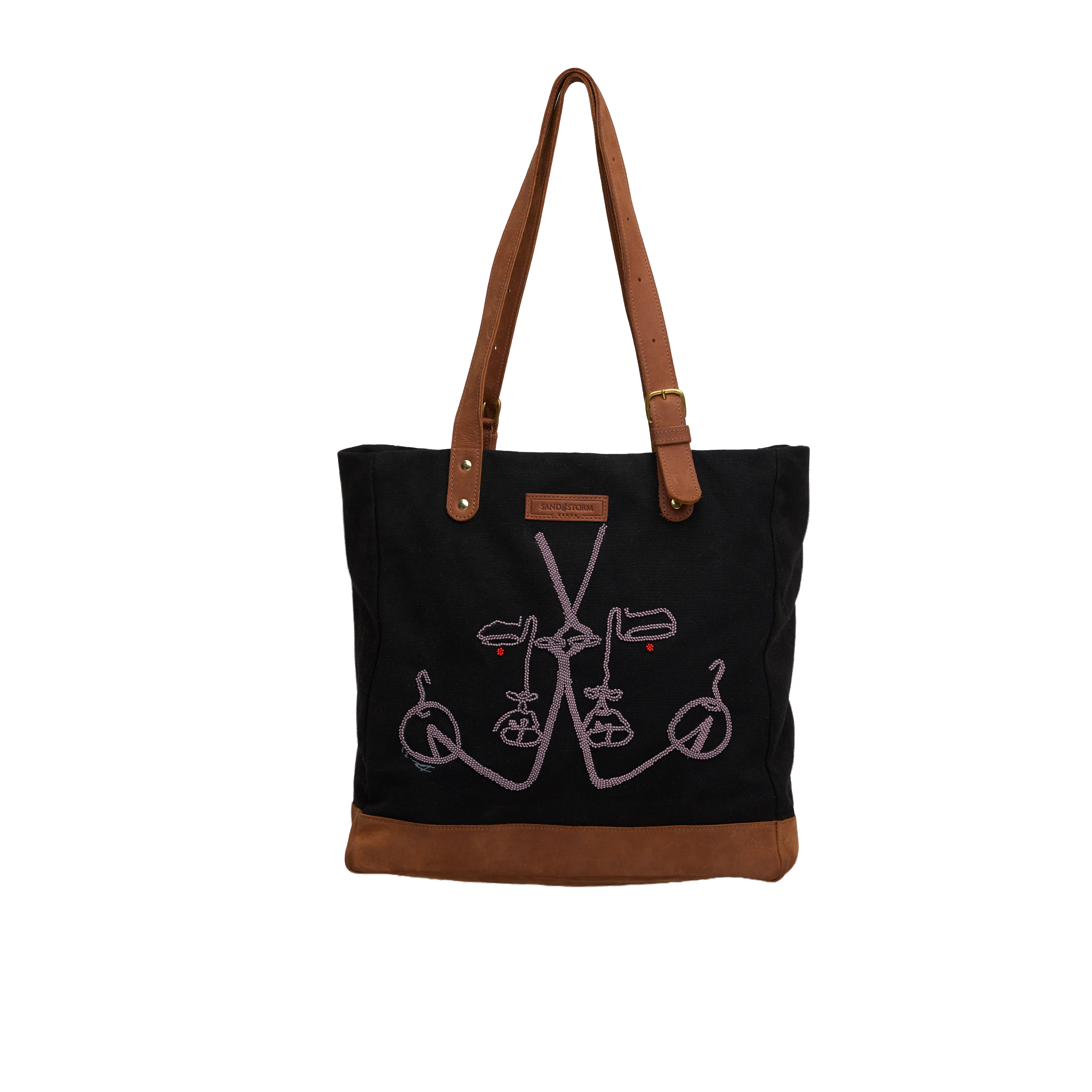 Beaded Metrine Tote