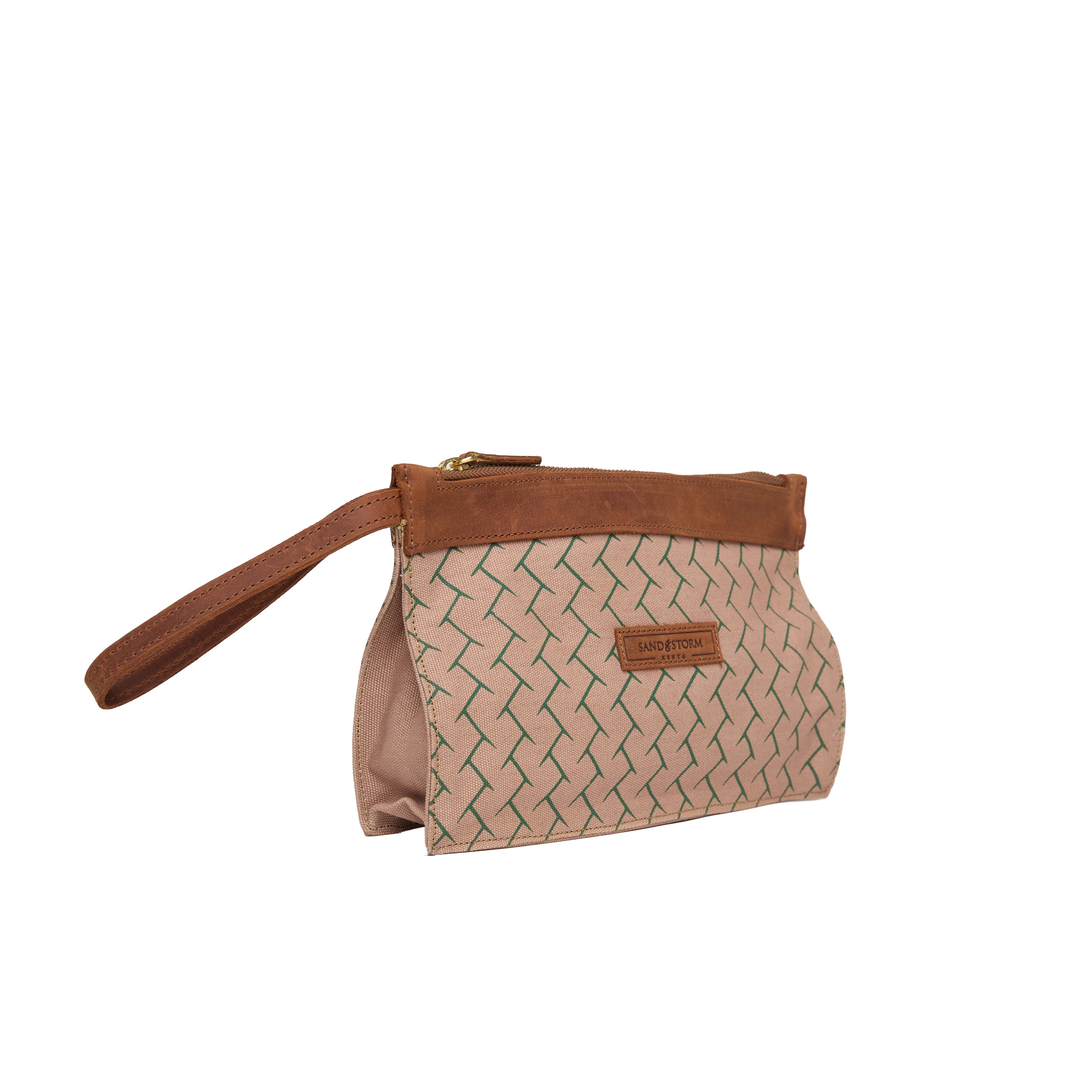 Canvas Agnes Woven Print Pouch