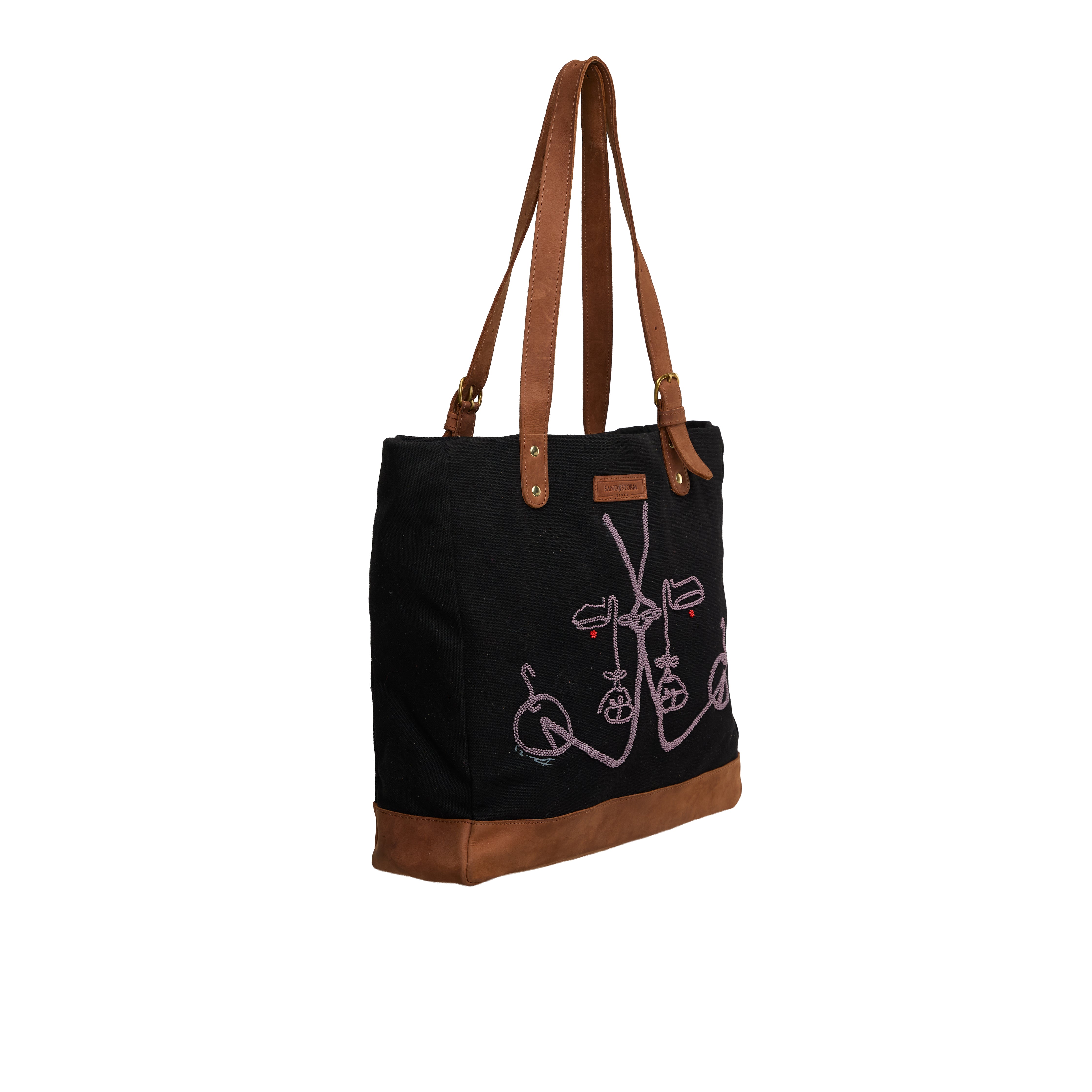 Beaded Metrine Tote