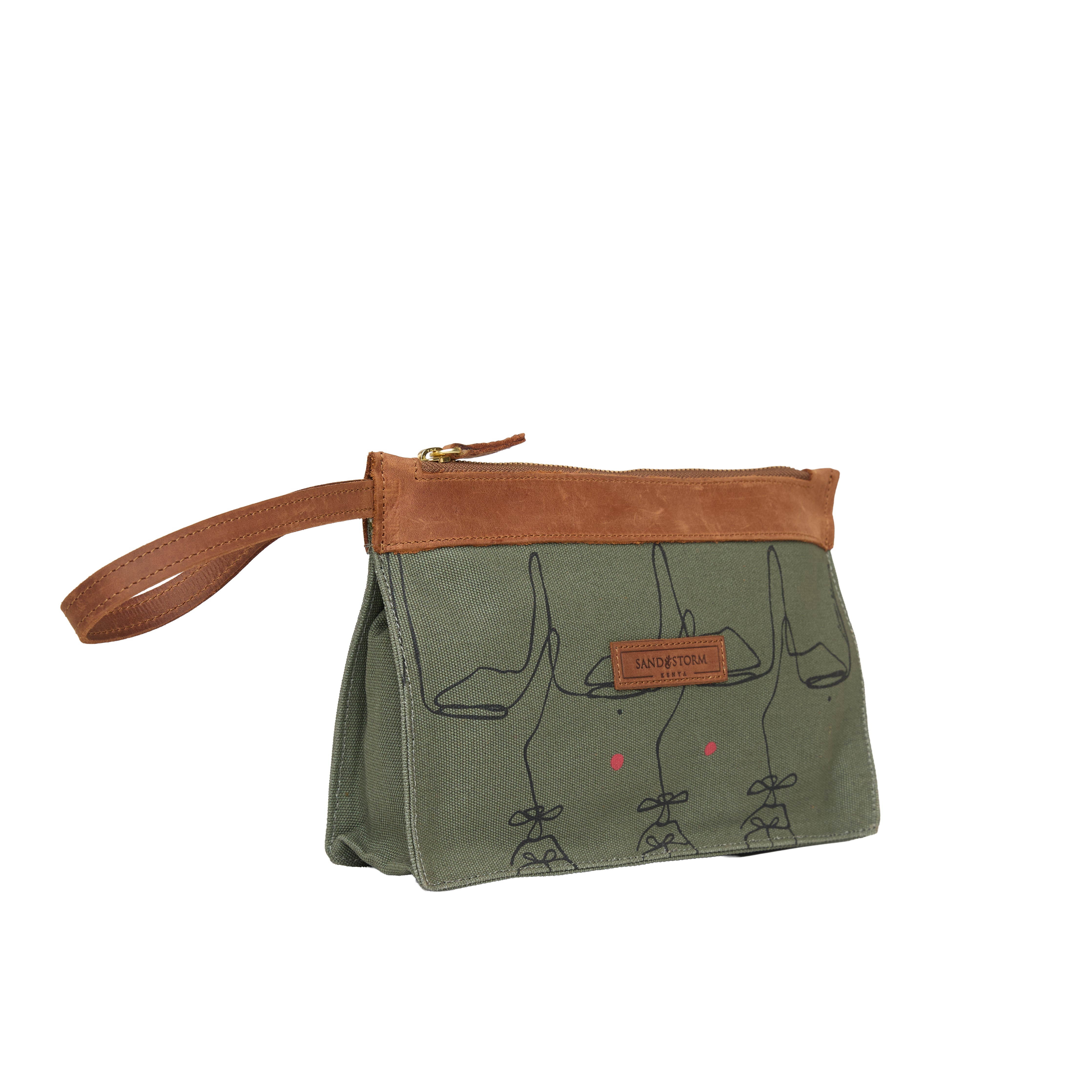 Canvas Agnes Pouch Intertwine Print x EndoSquared