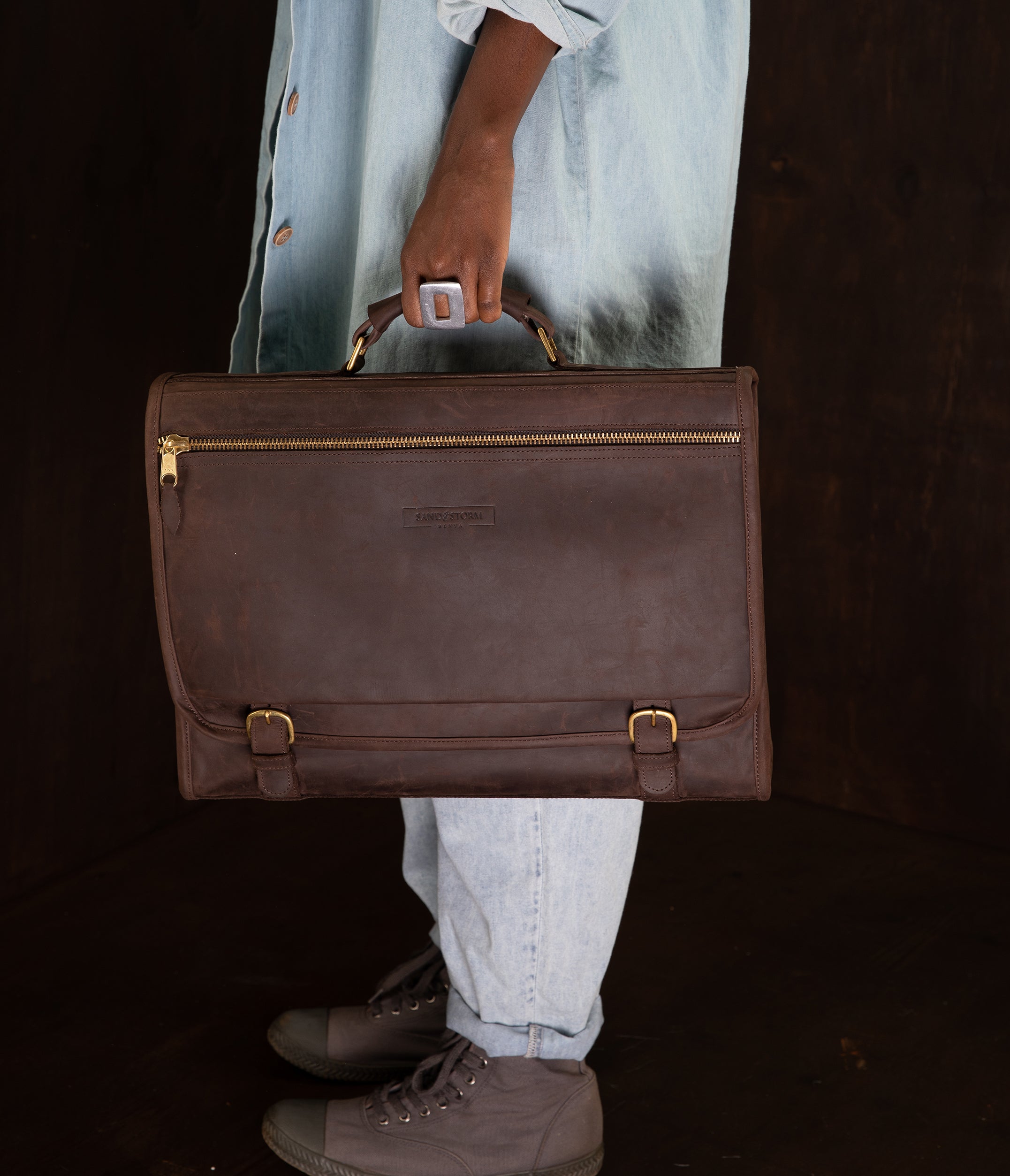 Canvas Executive Briefcase - Sandstorm Kenya (Intl)
