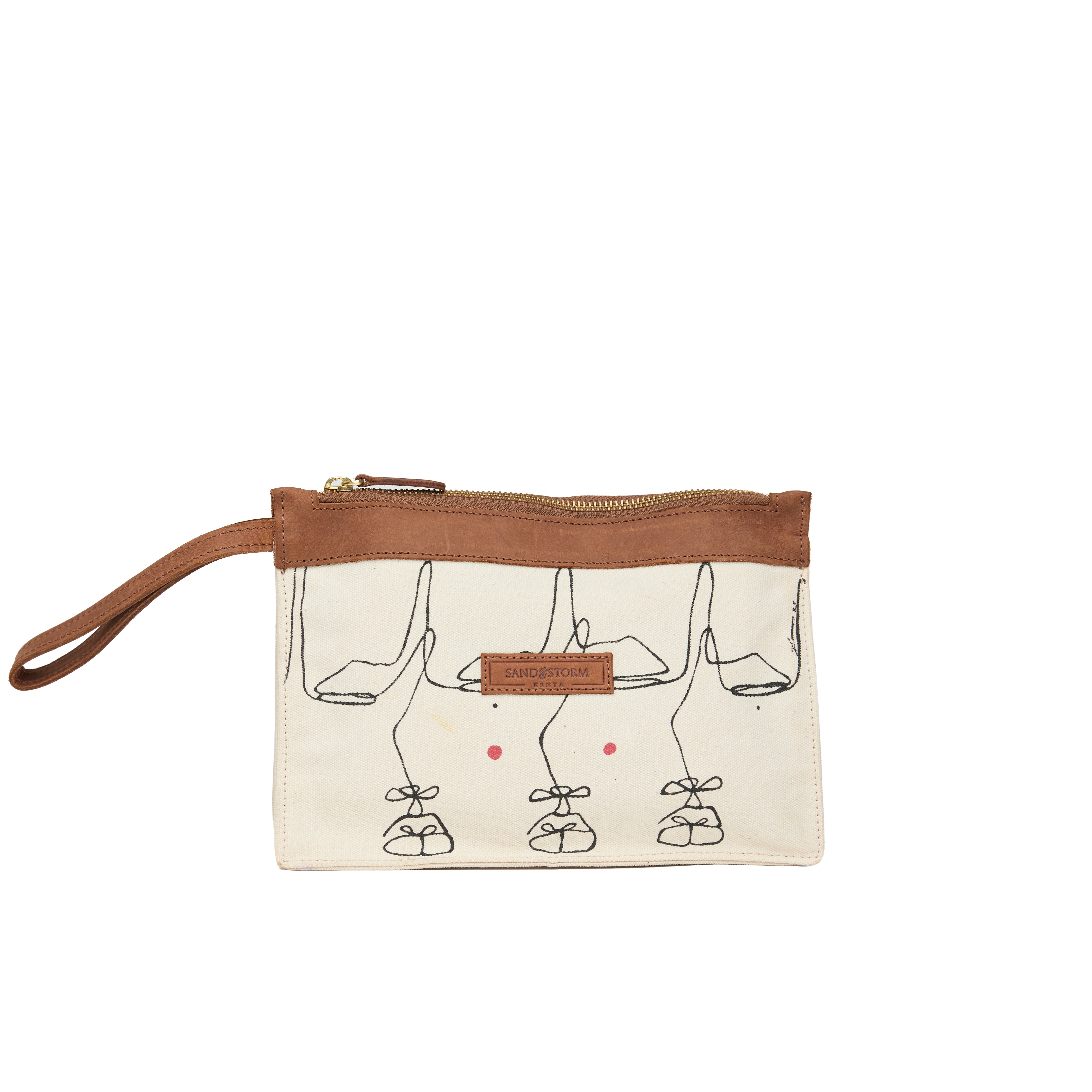 Canvas Agnes Pouch Intertwine Print x EndoSquared