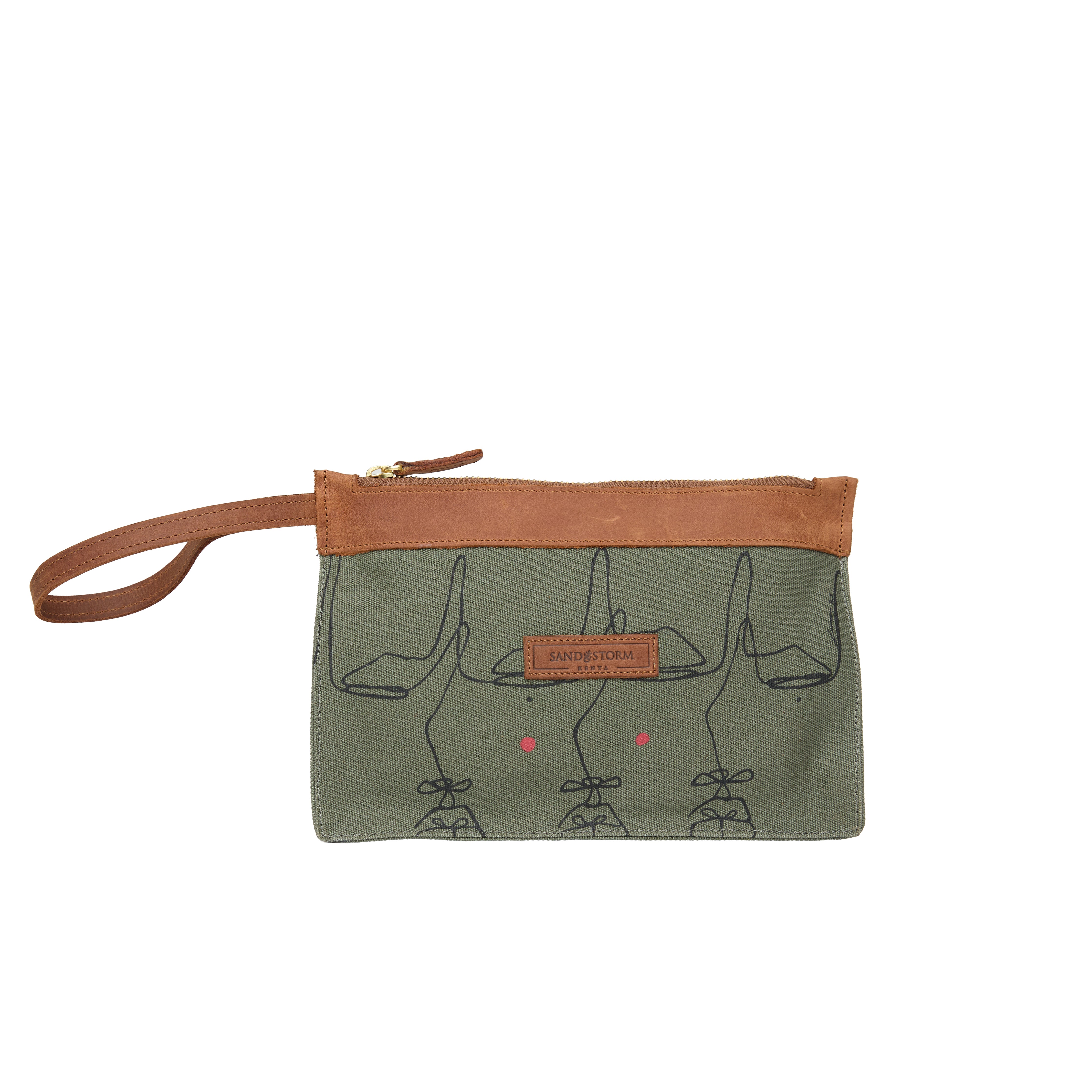 Canvas Agnes Pouch Intertwine Print x EndoSquared