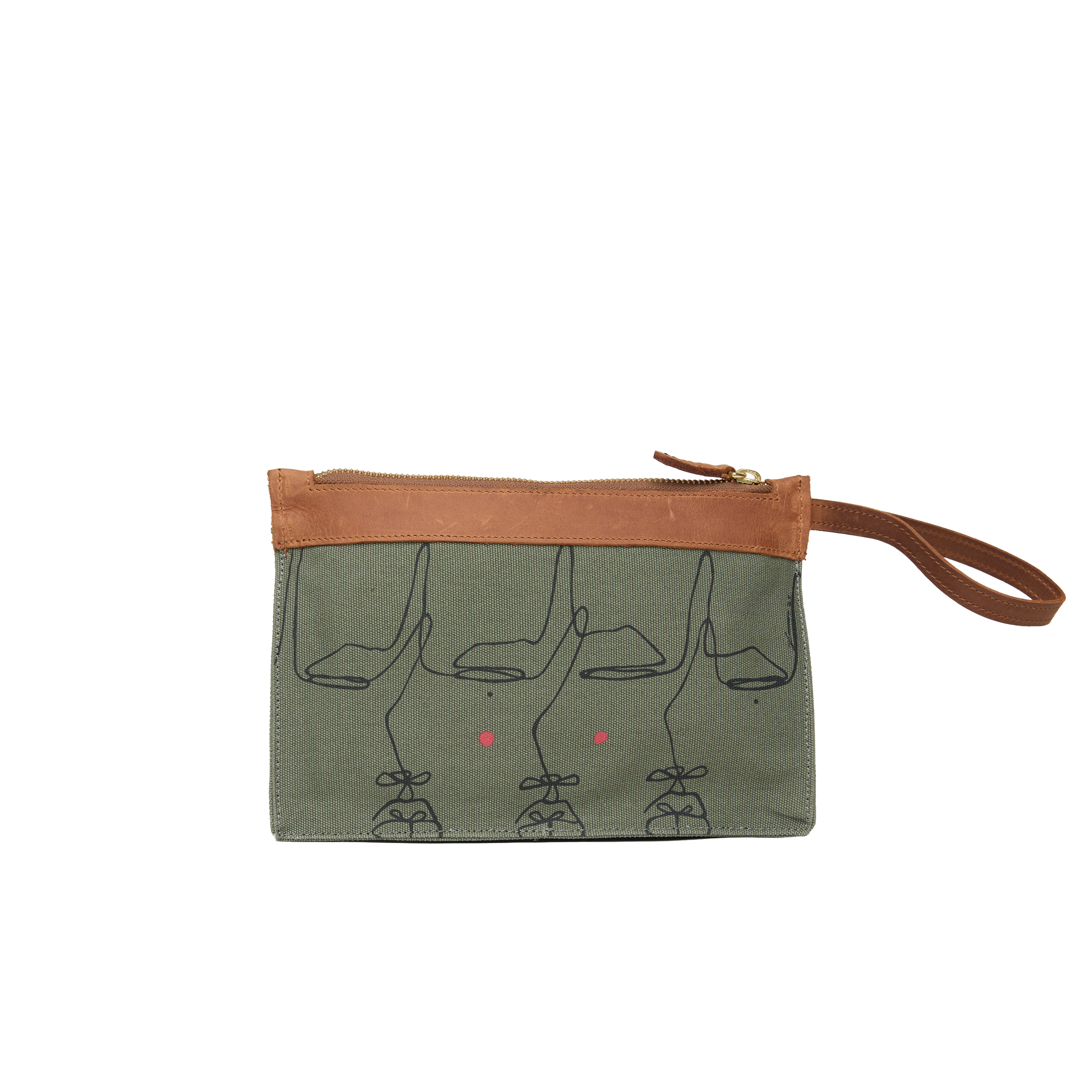 Canvas Agnes Pouch Intertwine Print x EndoSquared