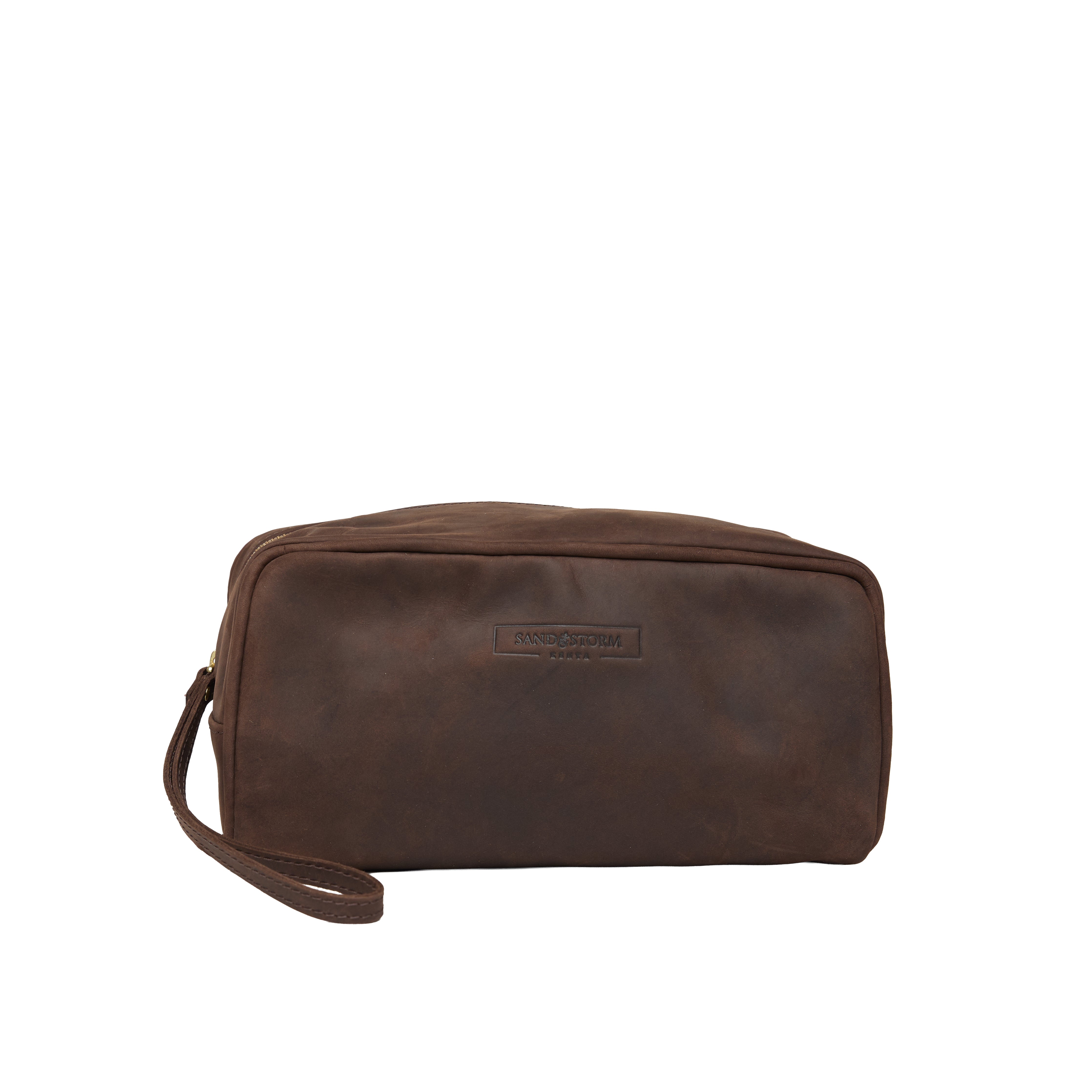 Pull-up Leather Weekend Washbag