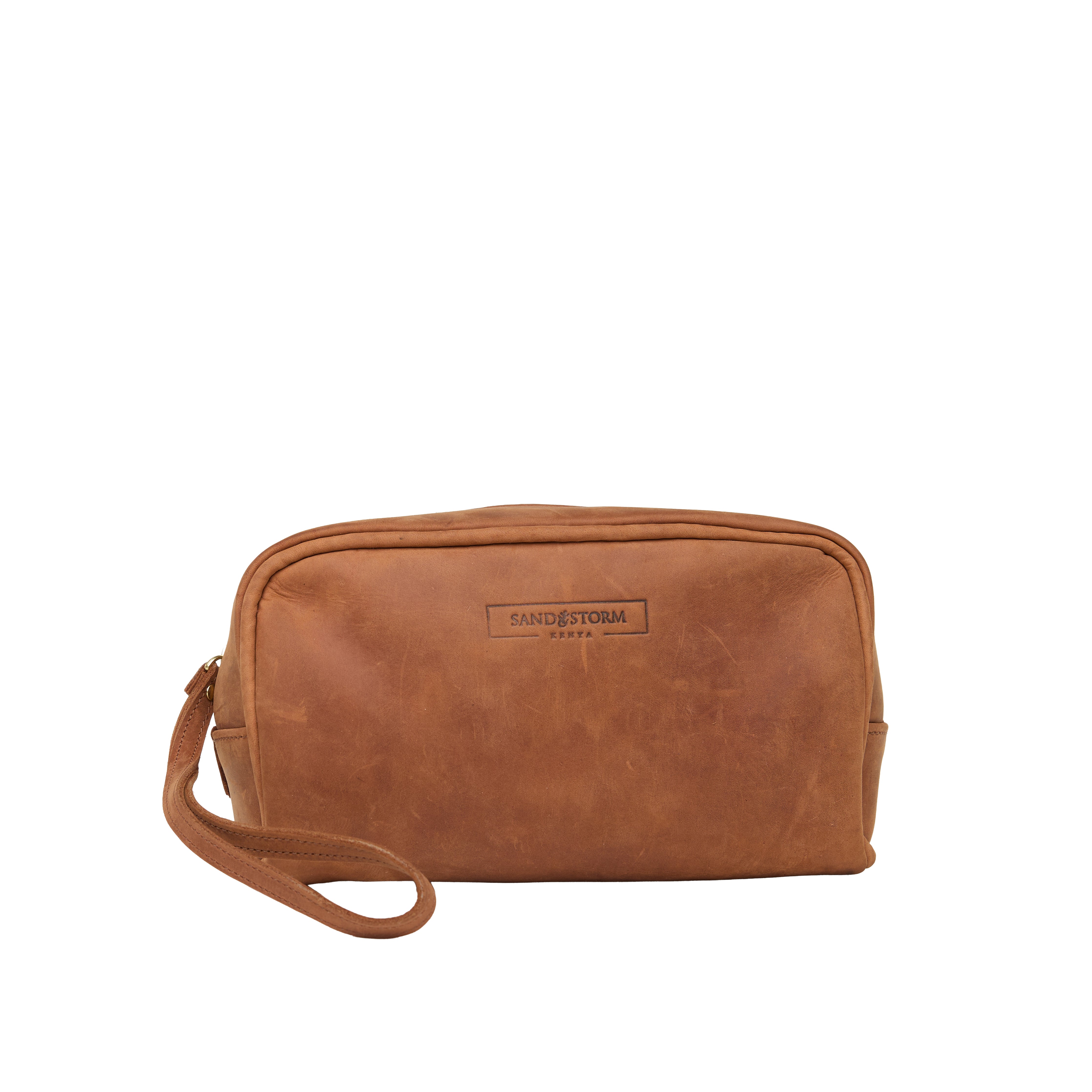 Pull-up Leather Weekend Washbag