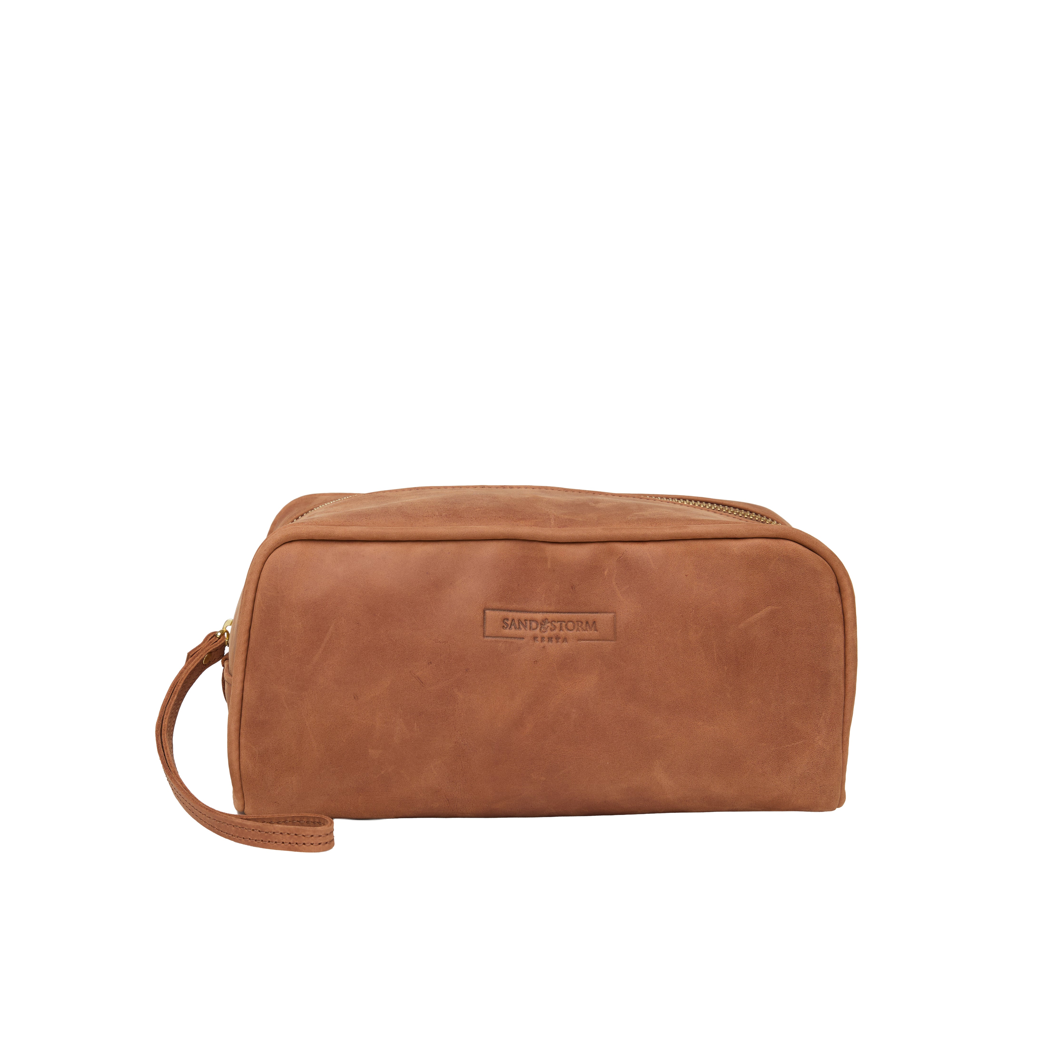 Pull-up Leather Weekend Washbag