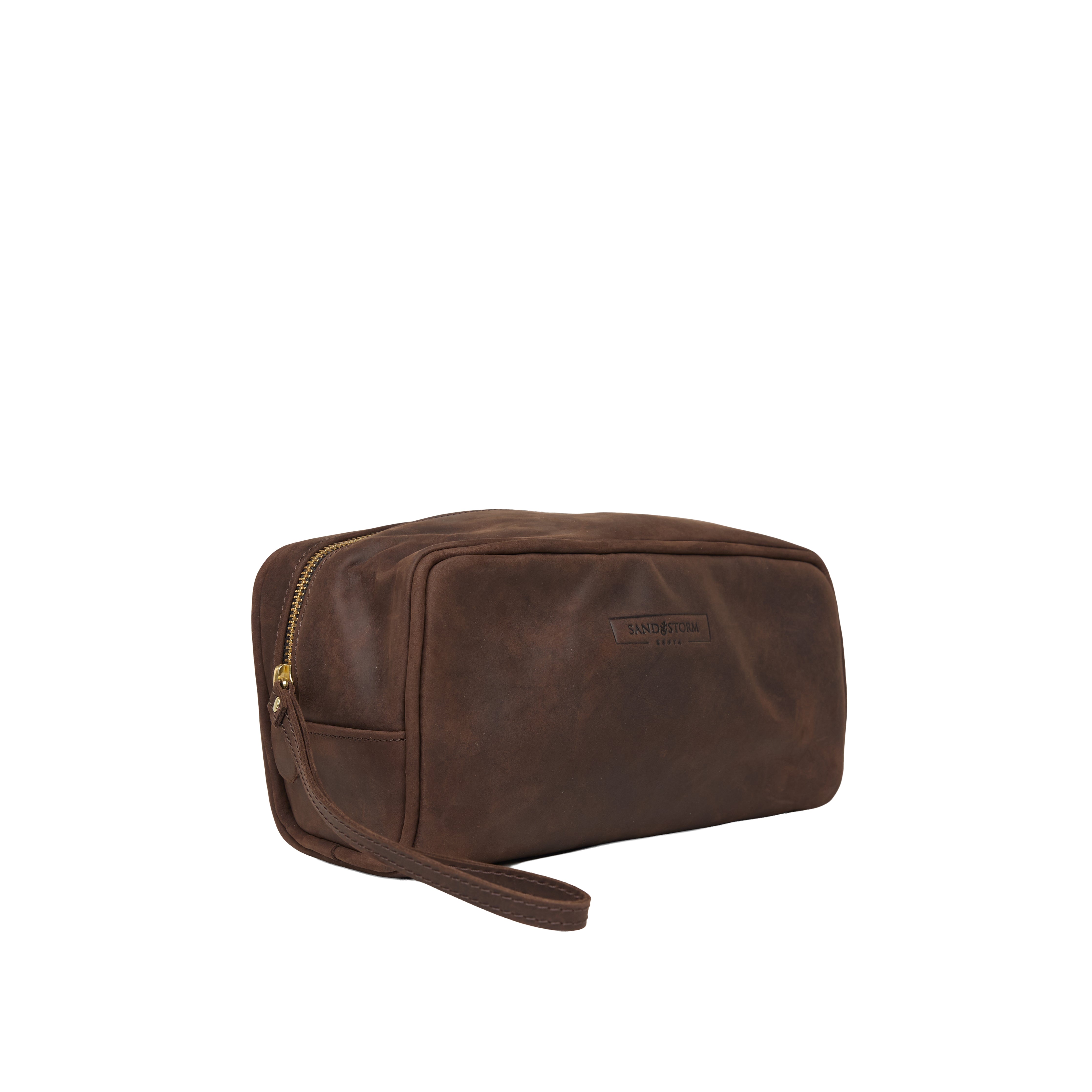 Pull-up Leather Weekend Washbag