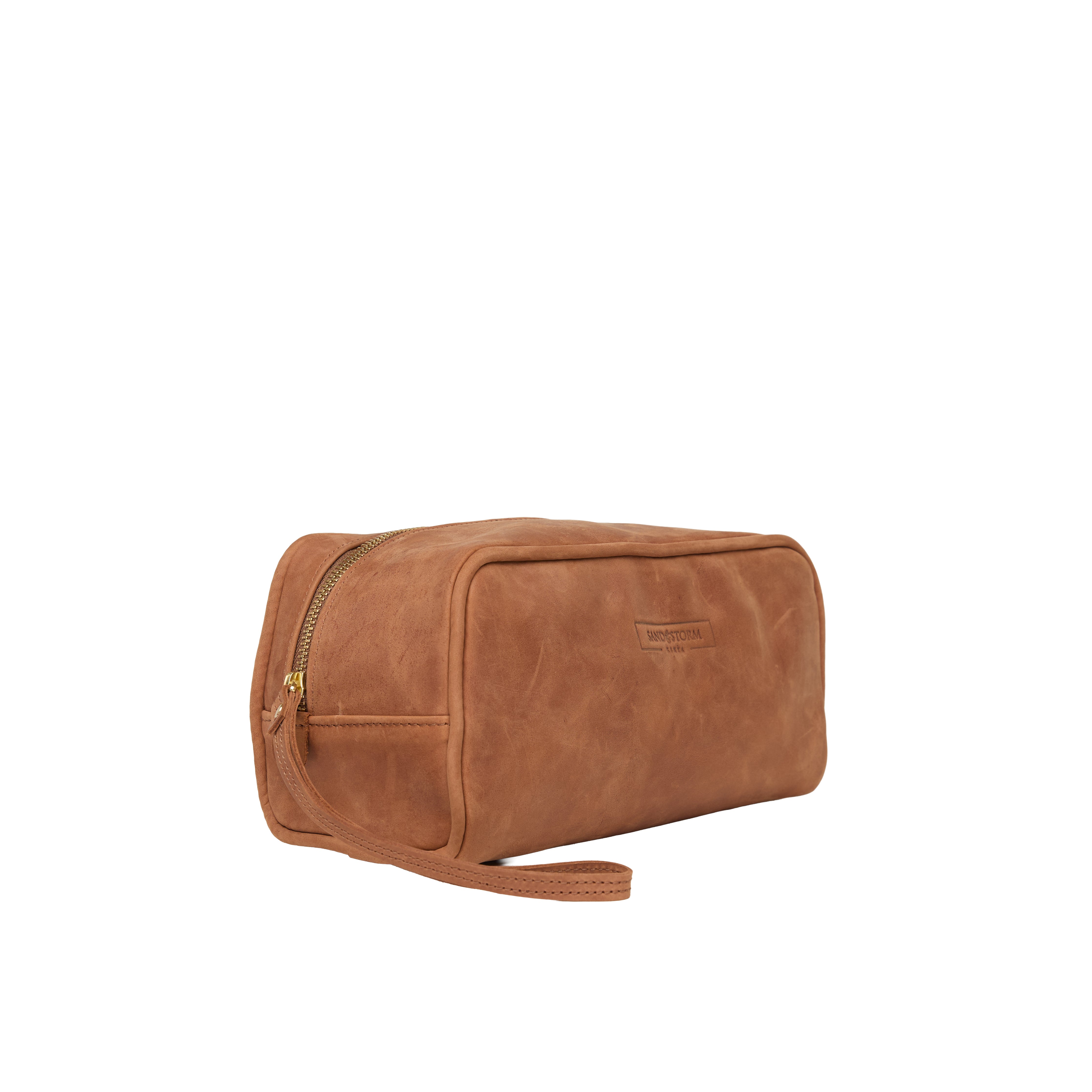 Pull-up Leather Weekend Washbag