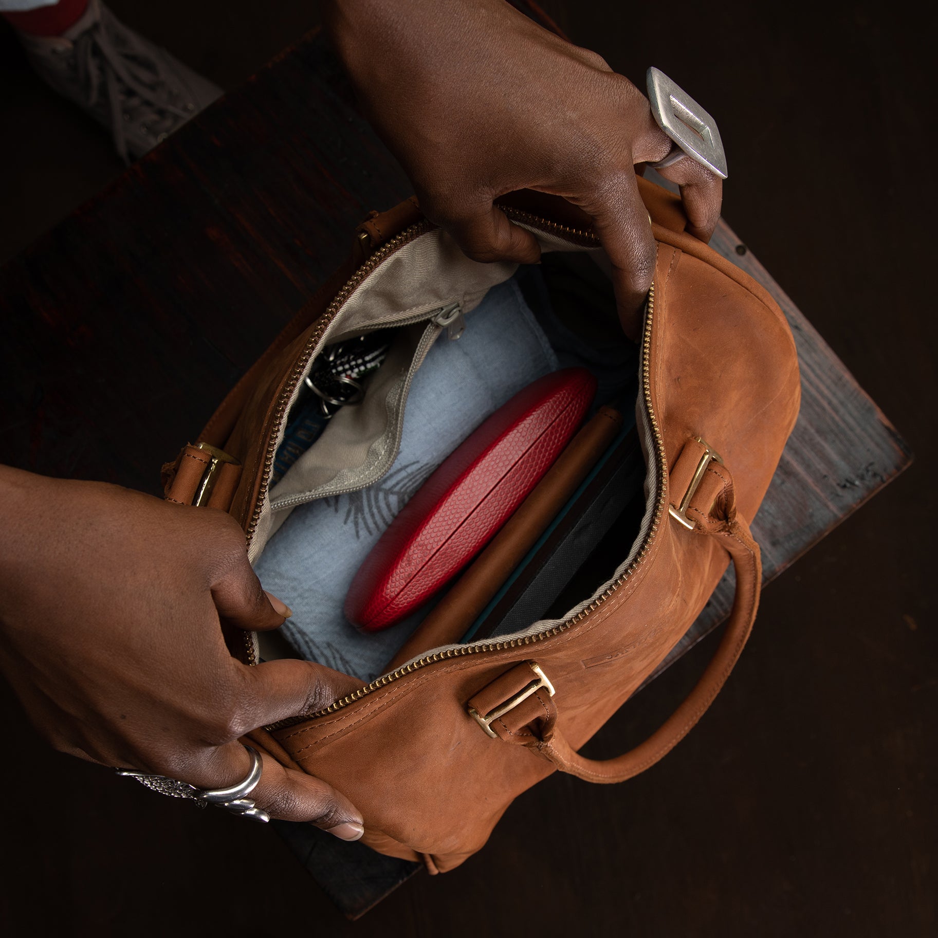 Pull-up Leather Virginia Bag - Sandstorm Kenya (Intl)