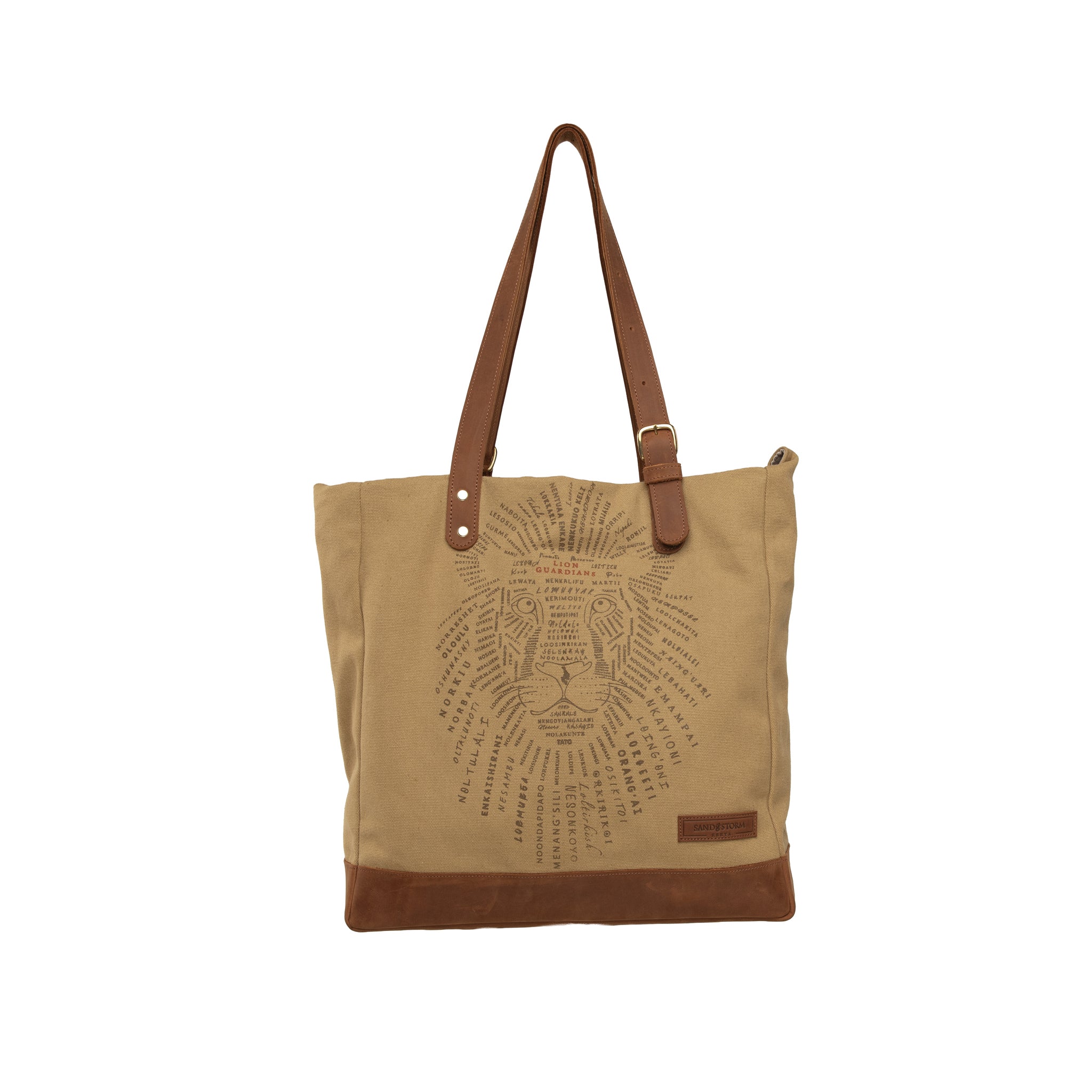 Canvas Metrine Tote x Lion Guardian (Bond)