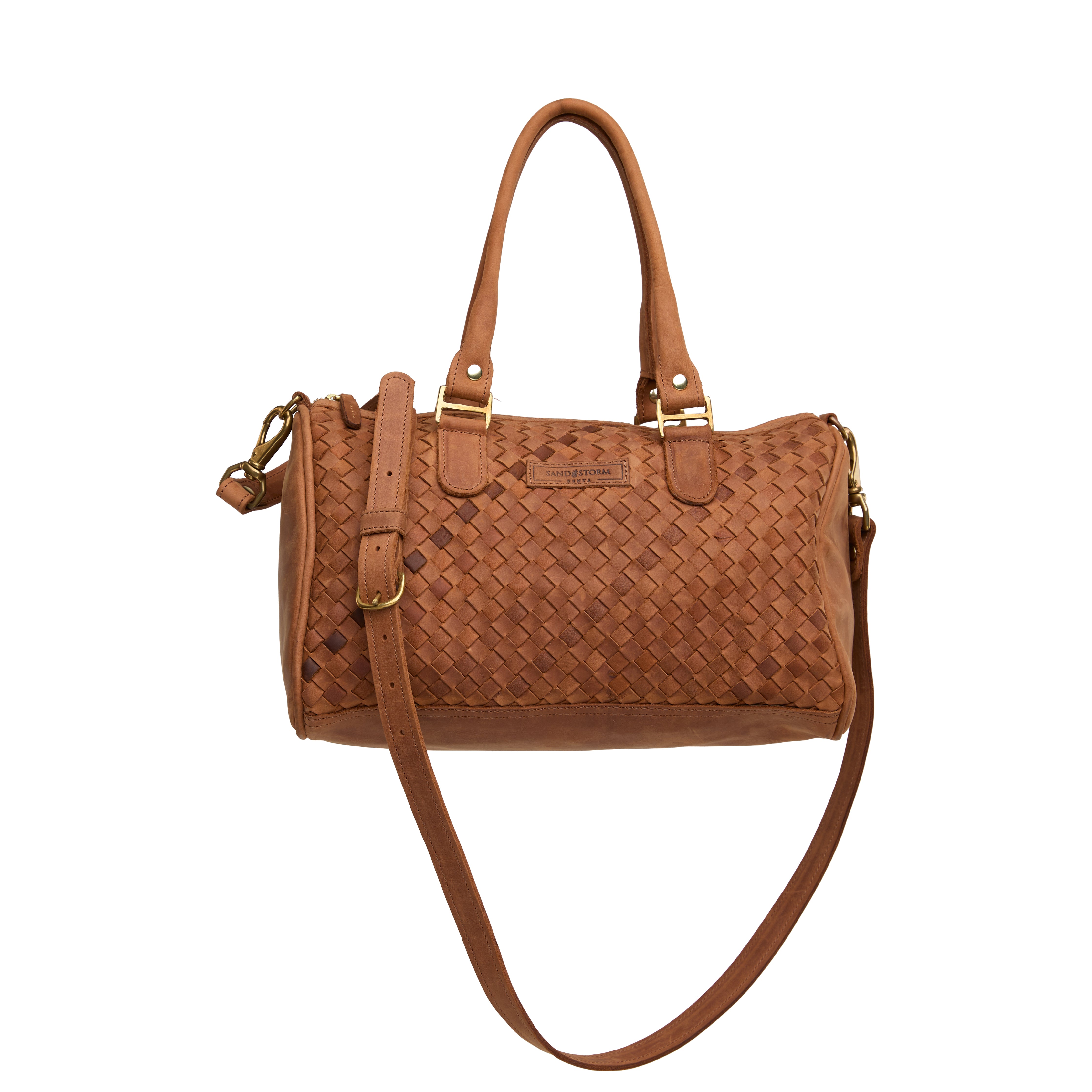 Pull-up Leather Virginia Bag Woven