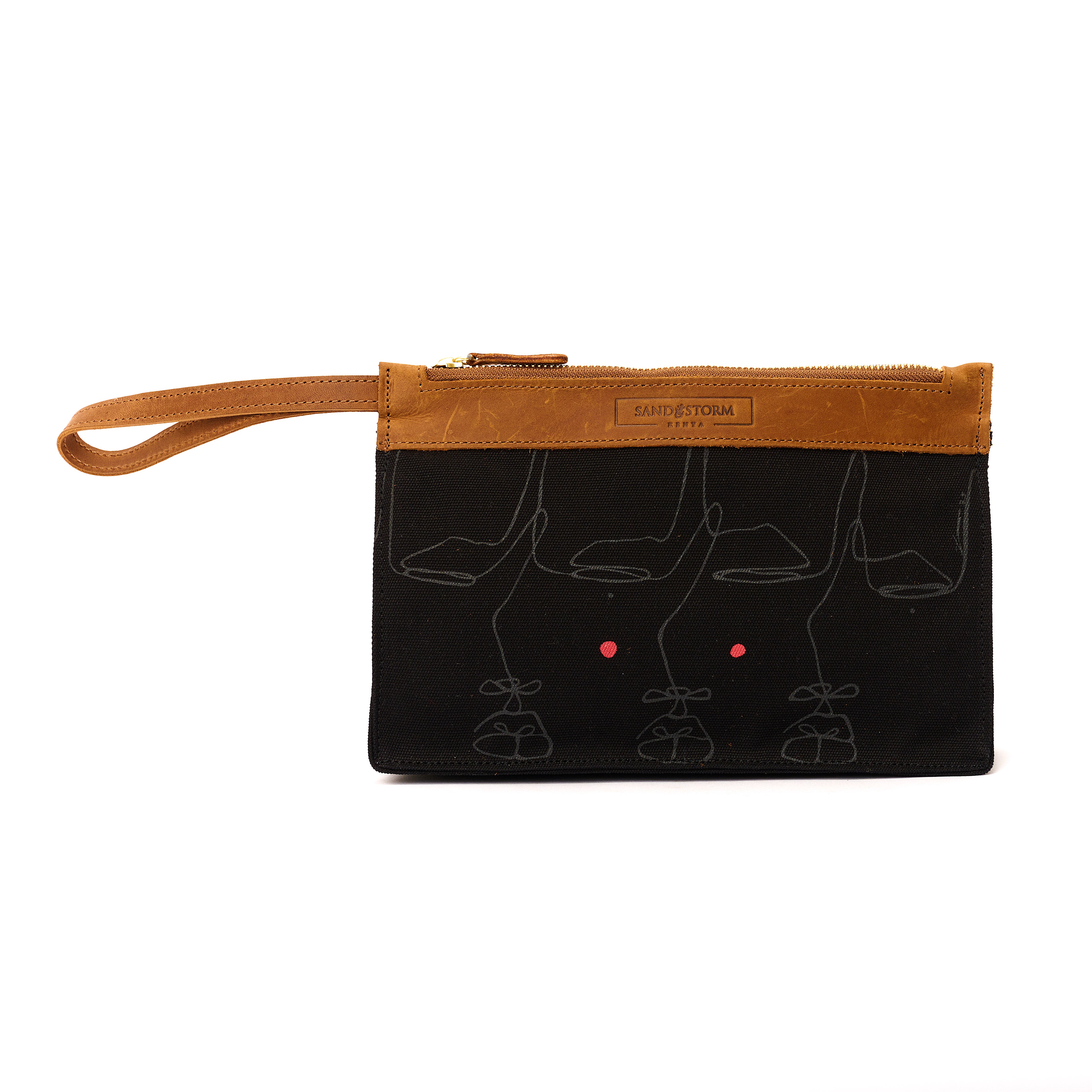 Canvas Agnes Pouch Intertwine Print x EndoSquared