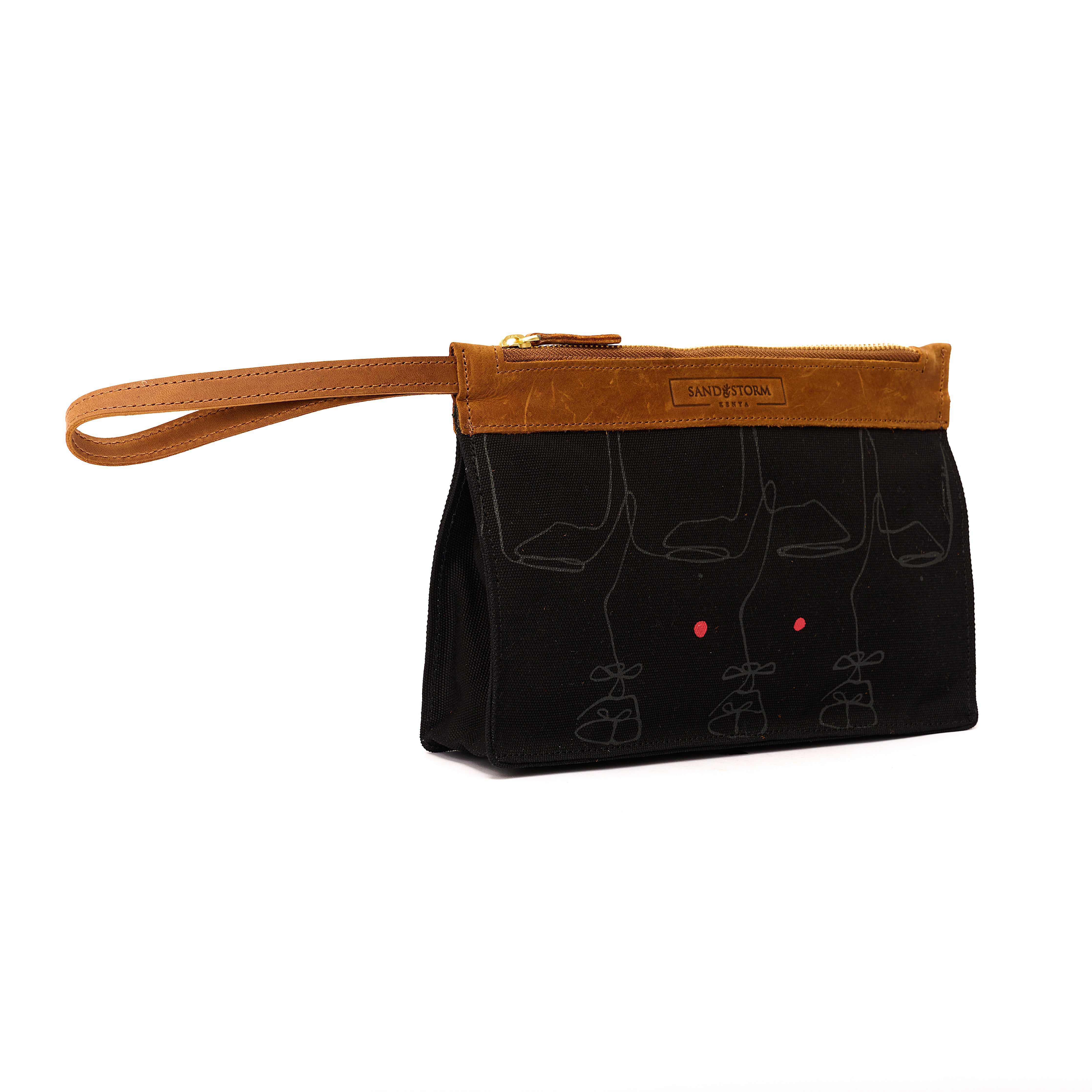 Canvas Agnes Pouch Intertwine Print x EndoSquared