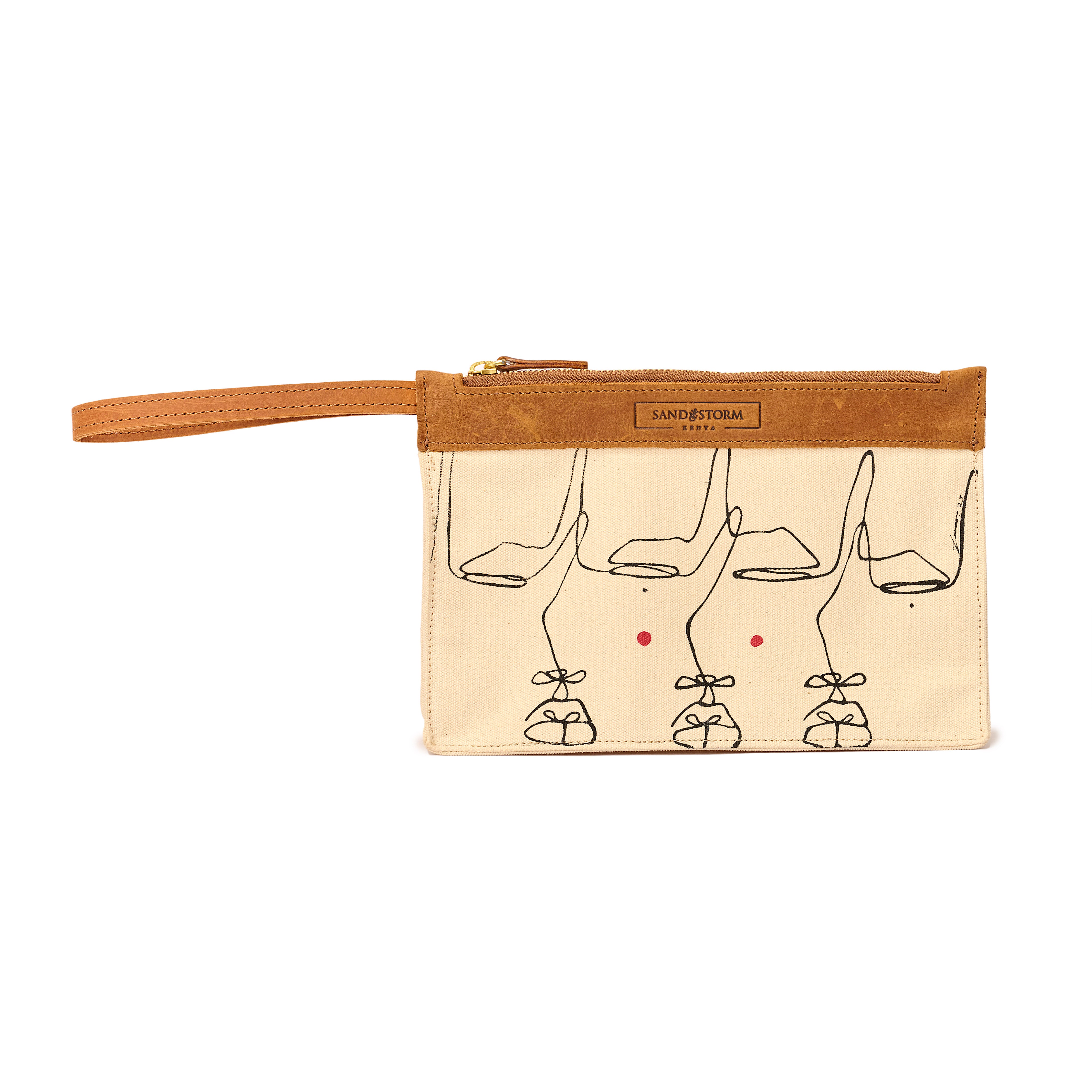 Canvas Agnes Pouch Intertwine Print x EndoSquared