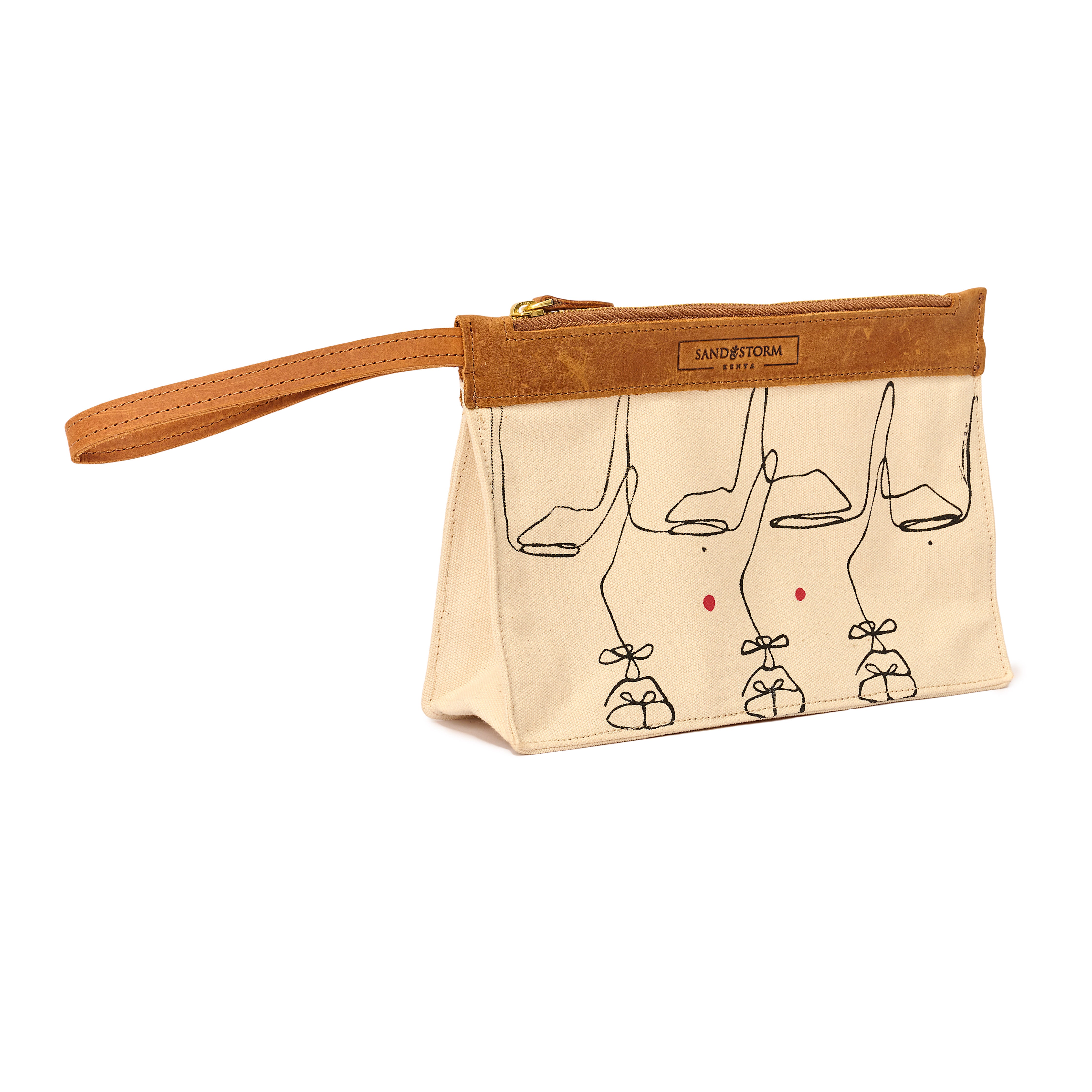 Canvas Agnes Pouch Intertwine Print x EndoSquared