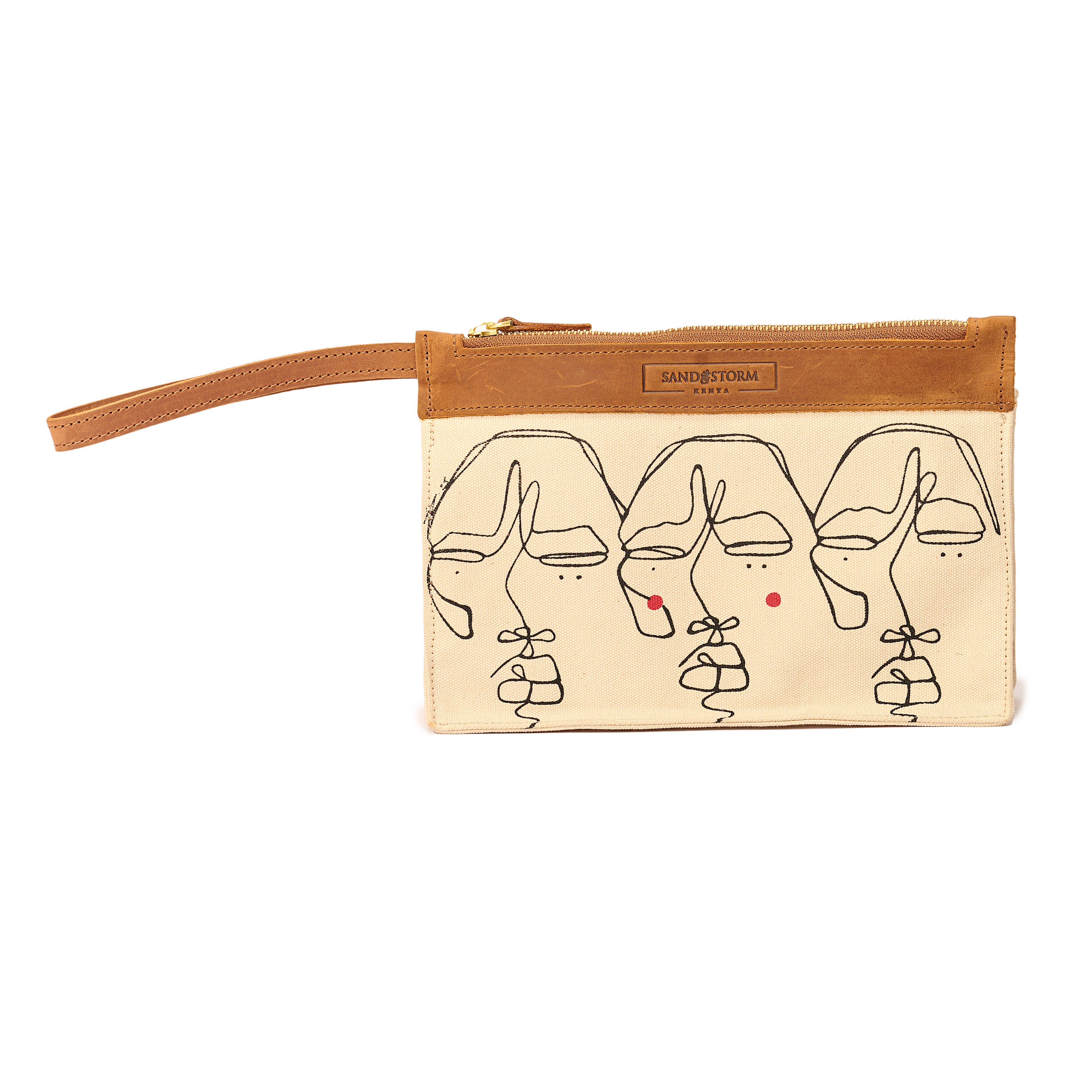 Canvas Agnes Pouch Sita Print x EndoSquared
