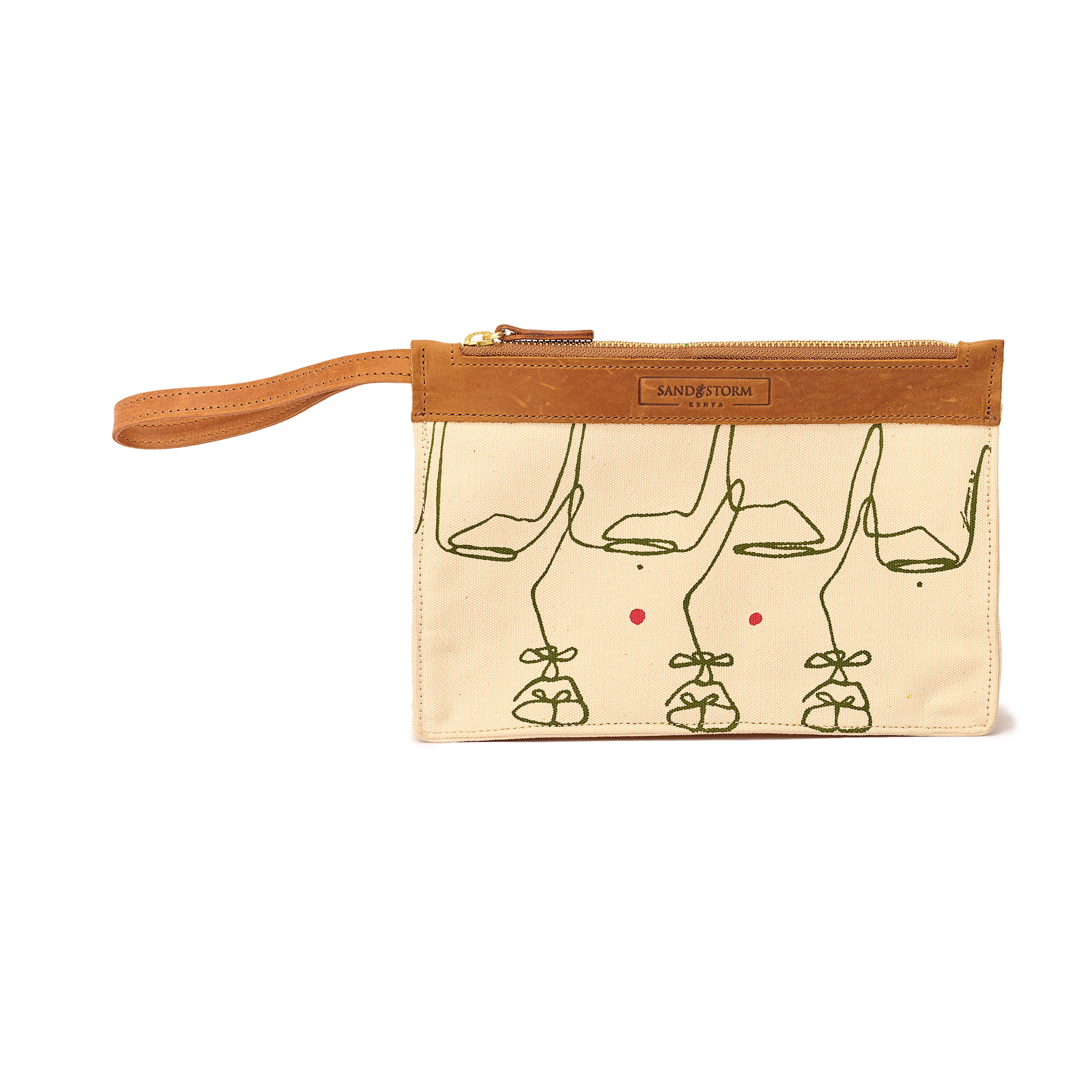 Canvas Agnes Pouch Intertwine Print x EndoSquared
