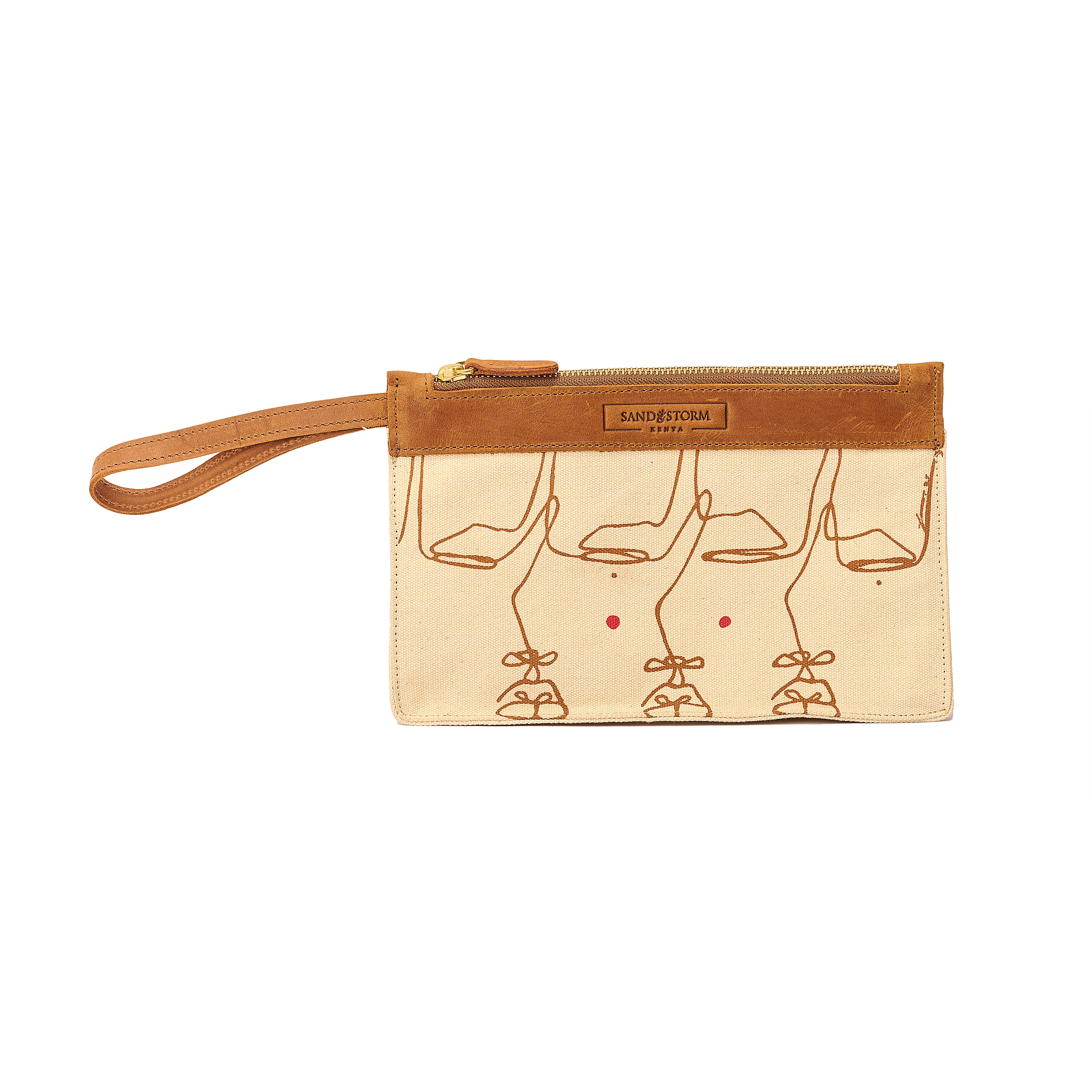 Canvas Agnes Pouch Intertwine Print x EndoSquared
